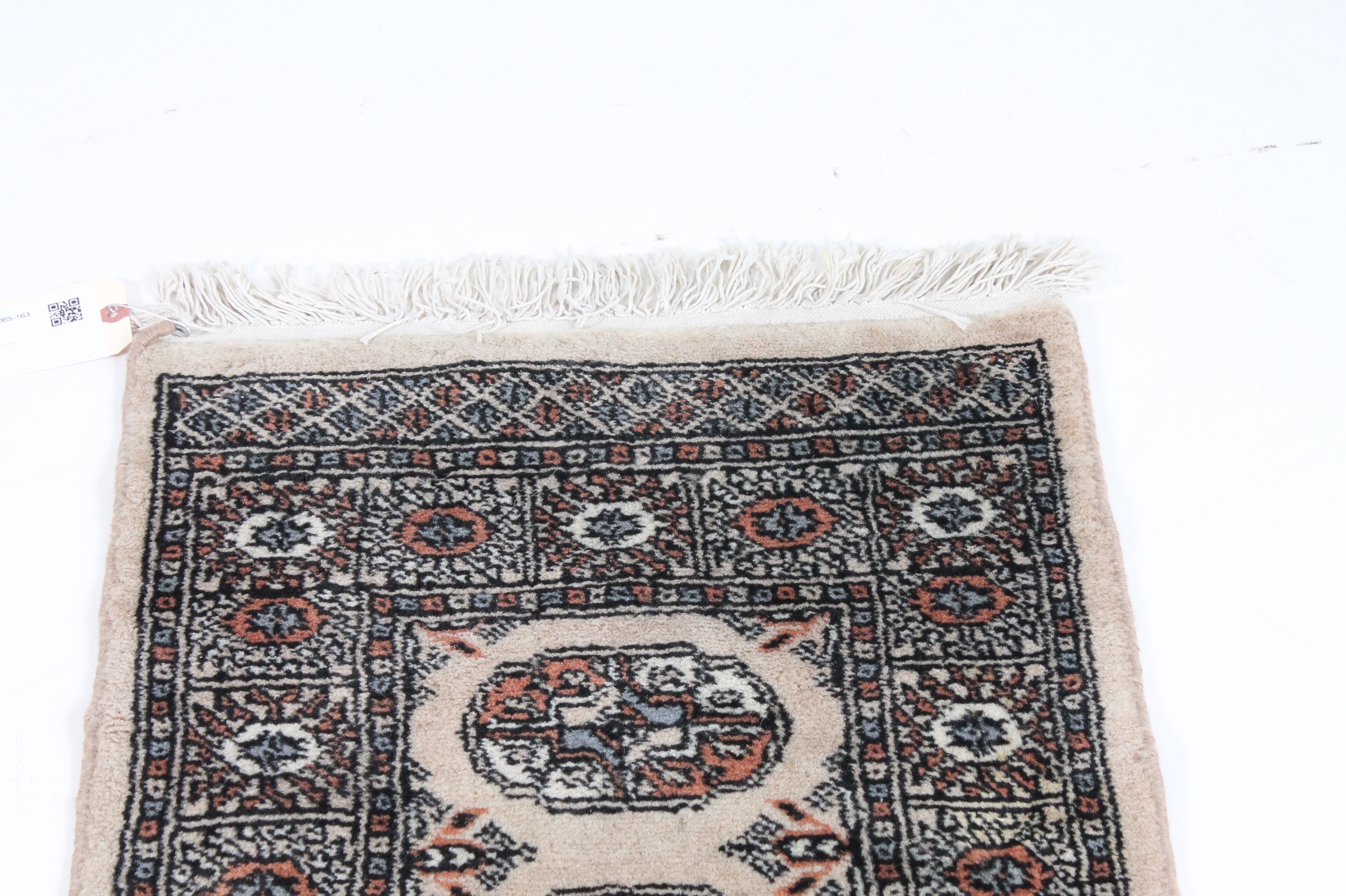 Hand-Knotted Persian Bokhara Rug
