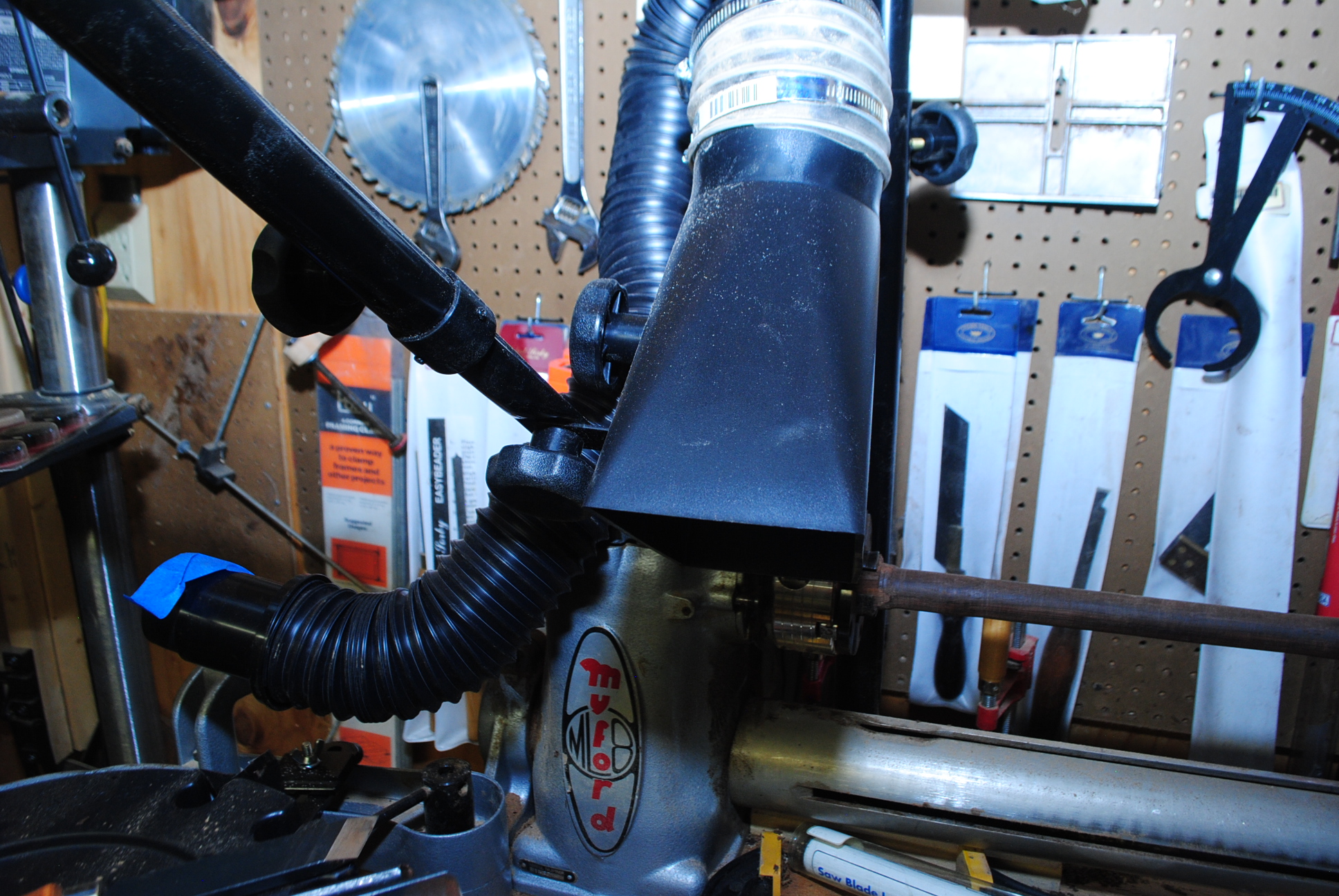 Black & Decker 5/8 HP Router, Myford ML8 Wood Lathe, and Woodworking Tools