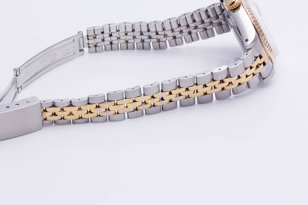 Tudor Rolex 18K Yellow Gold Stainless Steel Diamond Accented Watch