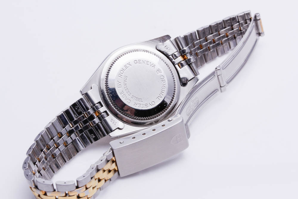 Tudor Rolex 18K Yellow Gold Stainless Steel Diamond Accented Watch