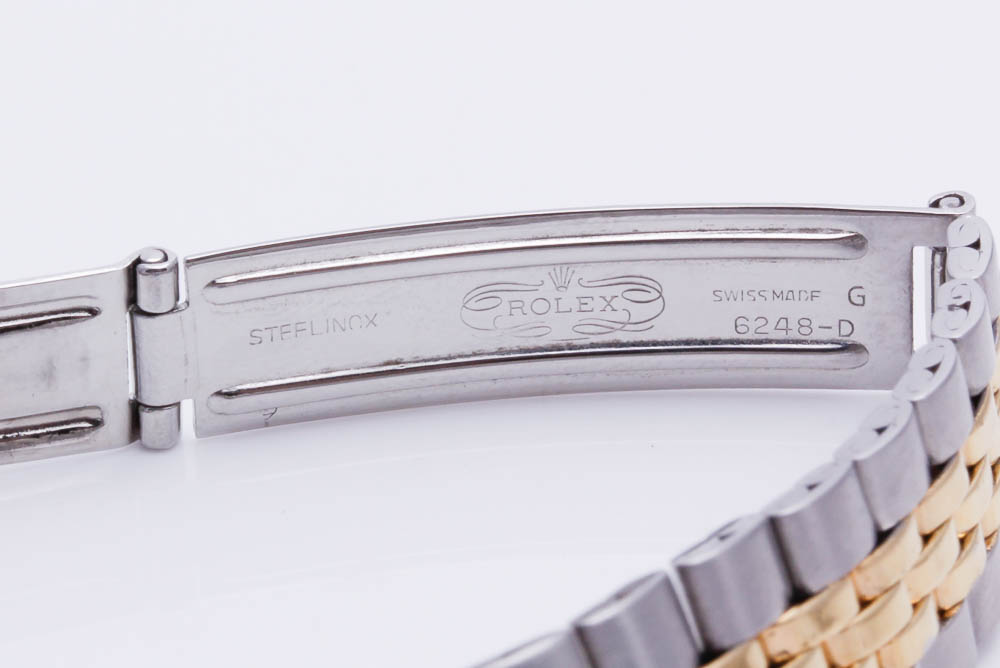 Tudor Rolex 18K Yellow Gold Stainless Steel Diamond Accented Watch