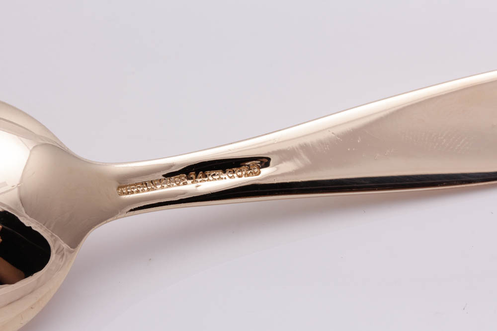 Tiffany & Co. 14K Yellow Gold Spoon