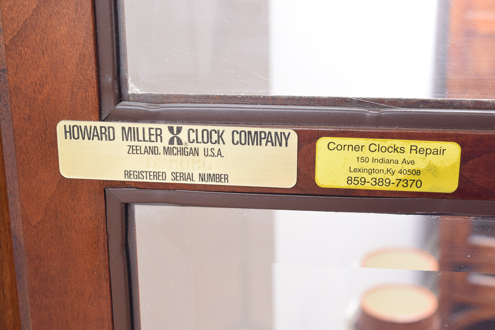 Howard Miller Grandfather Clock with Moon Phase Dial