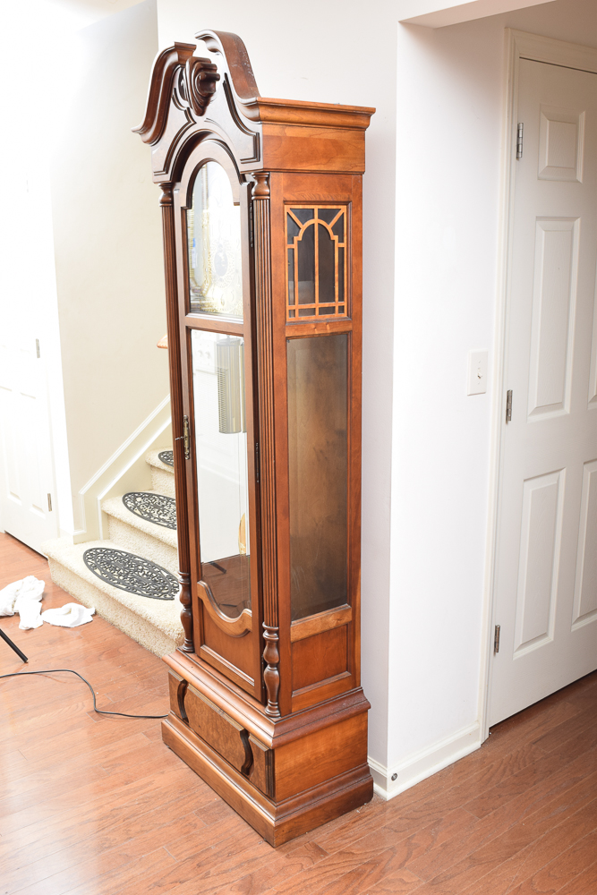 Howard Miller Grandfather Clock with Moon Phase Dial