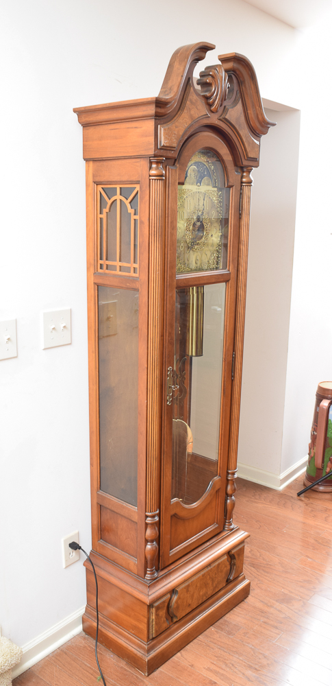 Howard Miller Grandfather Clock with Moon Phase Dial