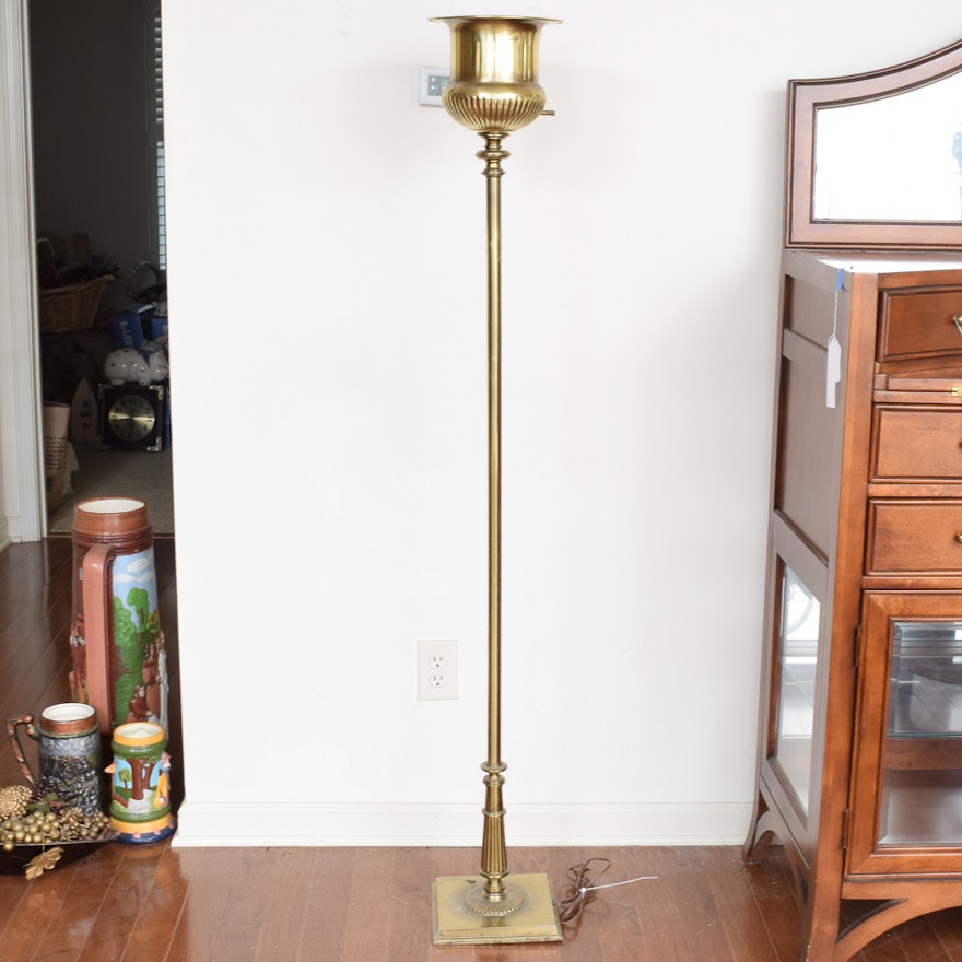 Brass Tone Floor Lamp