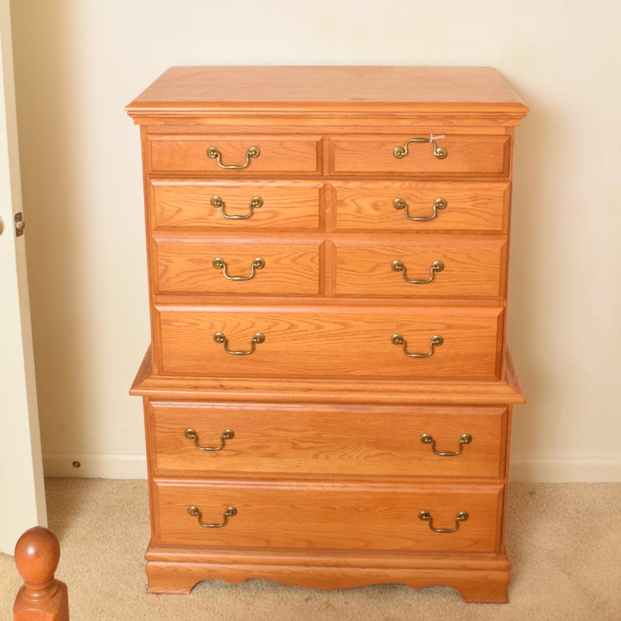 Oak Chest on Chest