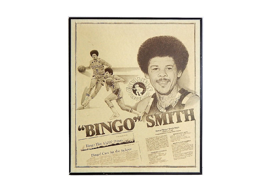 Autographed Bobby "Bingo" Smith Poster