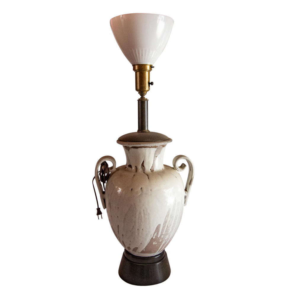 Wheel Thrown Ceramic Uplight Table Lamp