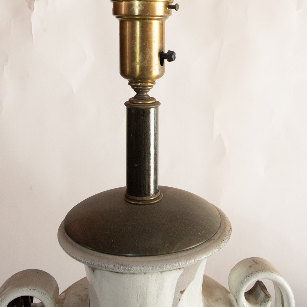 Wheel Thrown Ceramic Uplight Table Lamp