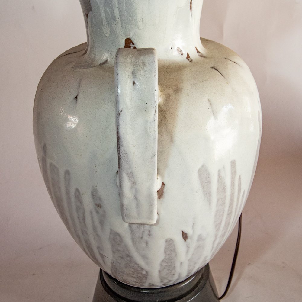 Wheel Thrown Ceramic Uplight Table Lamp