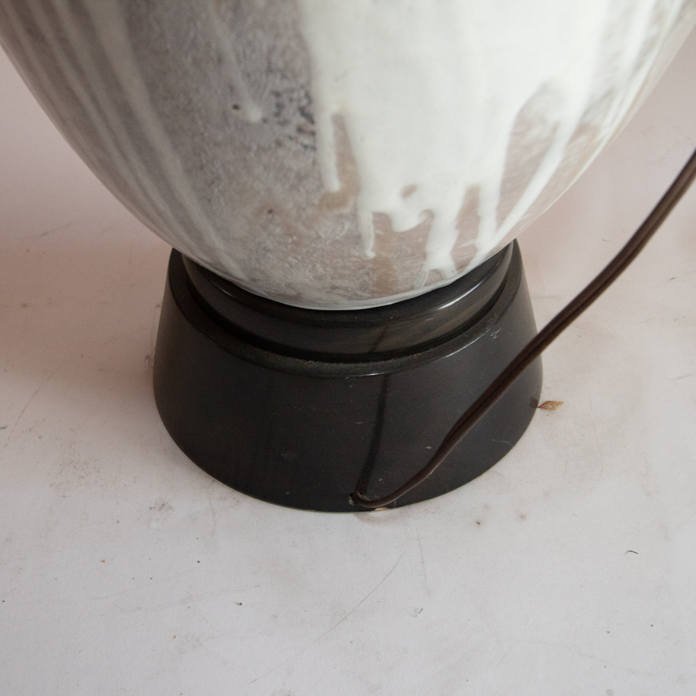 Wheel Thrown Ceramic Uplight Table Lamp