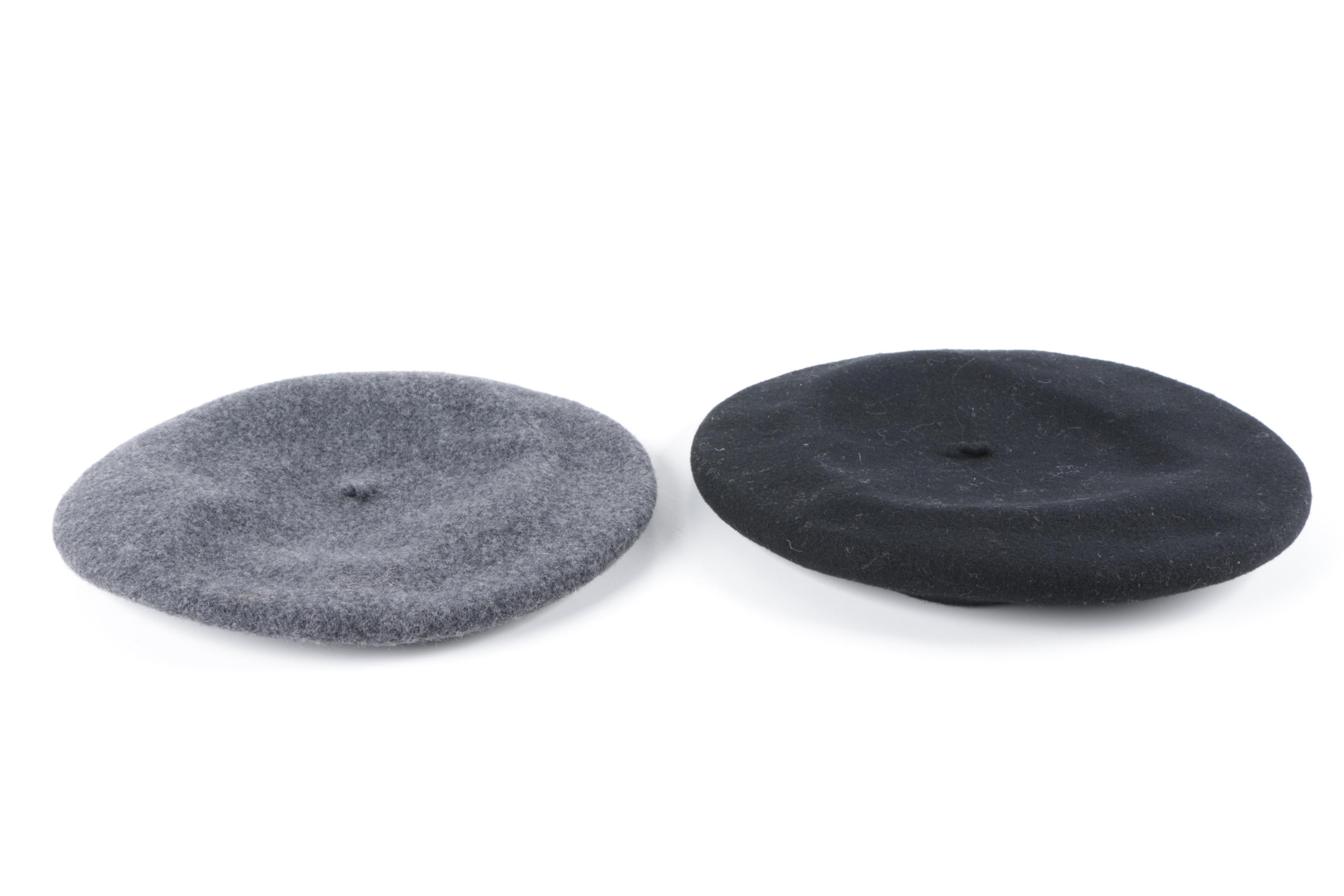 Vintage Wool and Suede Berets with David and L' Authentique