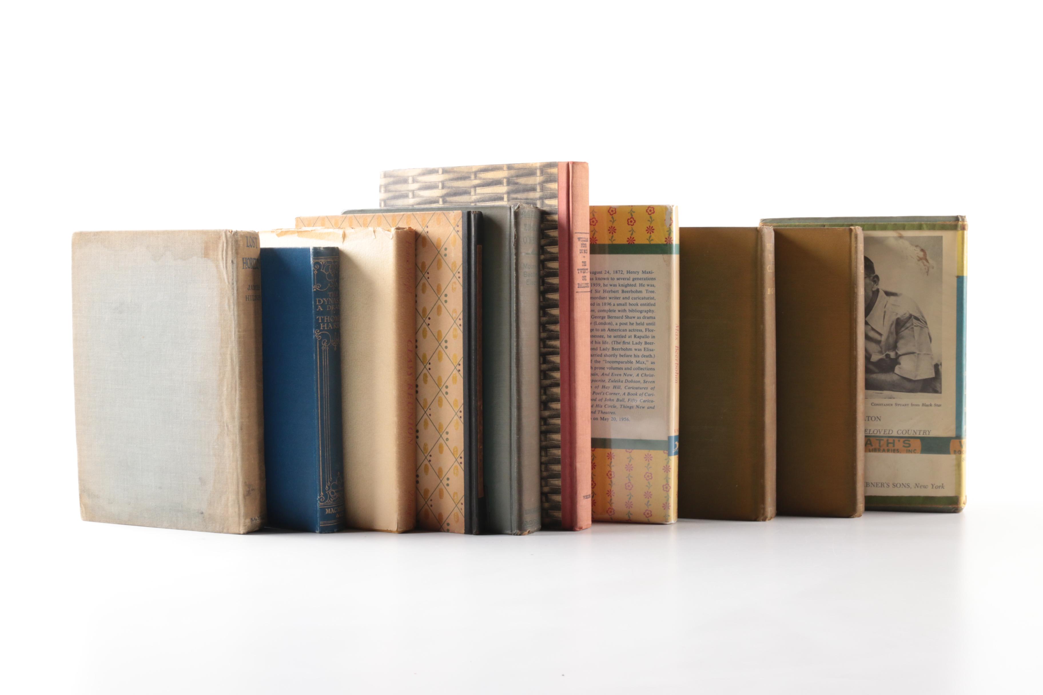 Mid Century Novels and Anthologies Including Thomas Hardy and H.G. Wells