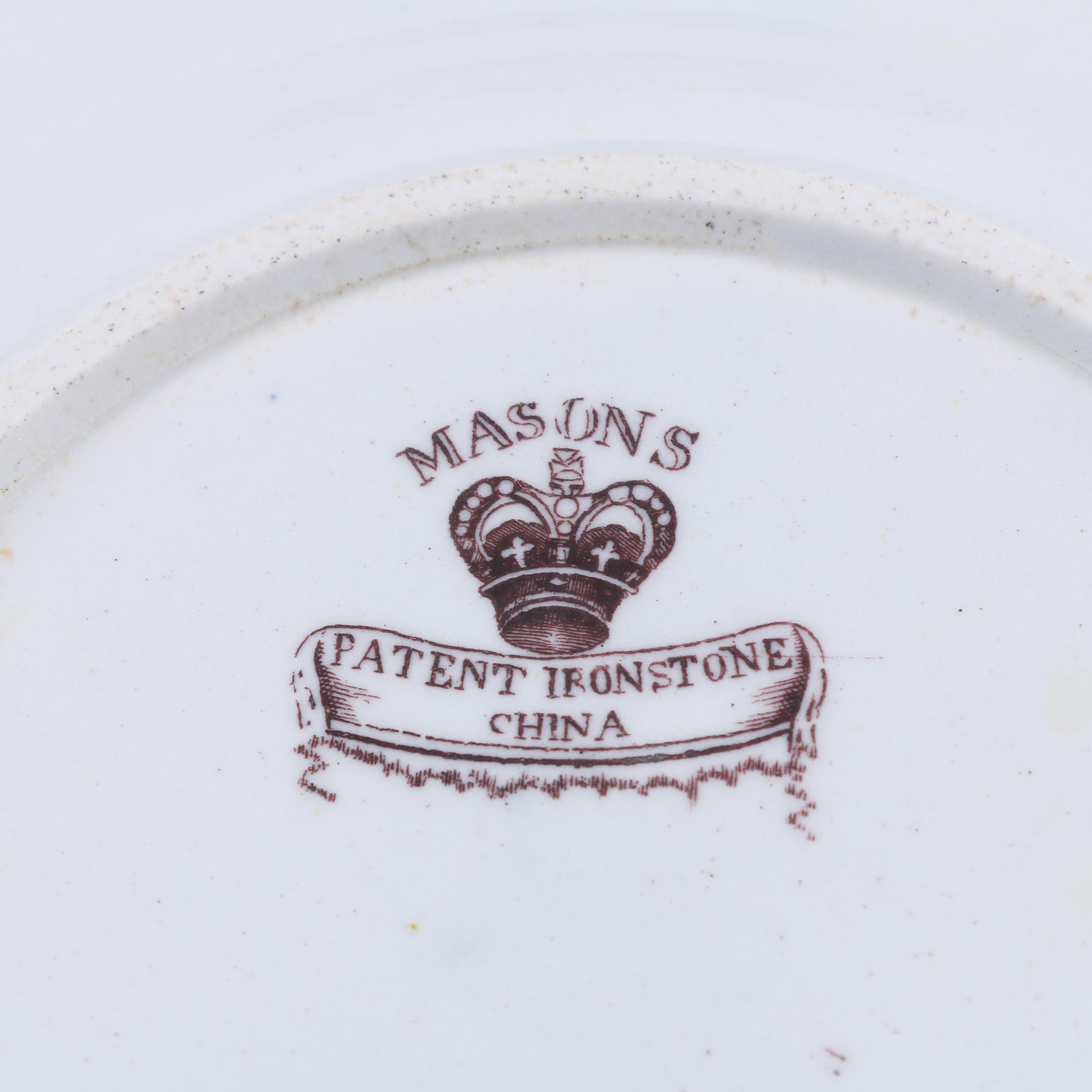 Antique Mason's "Peking Japan" Ironstone Plates, 1813-1829