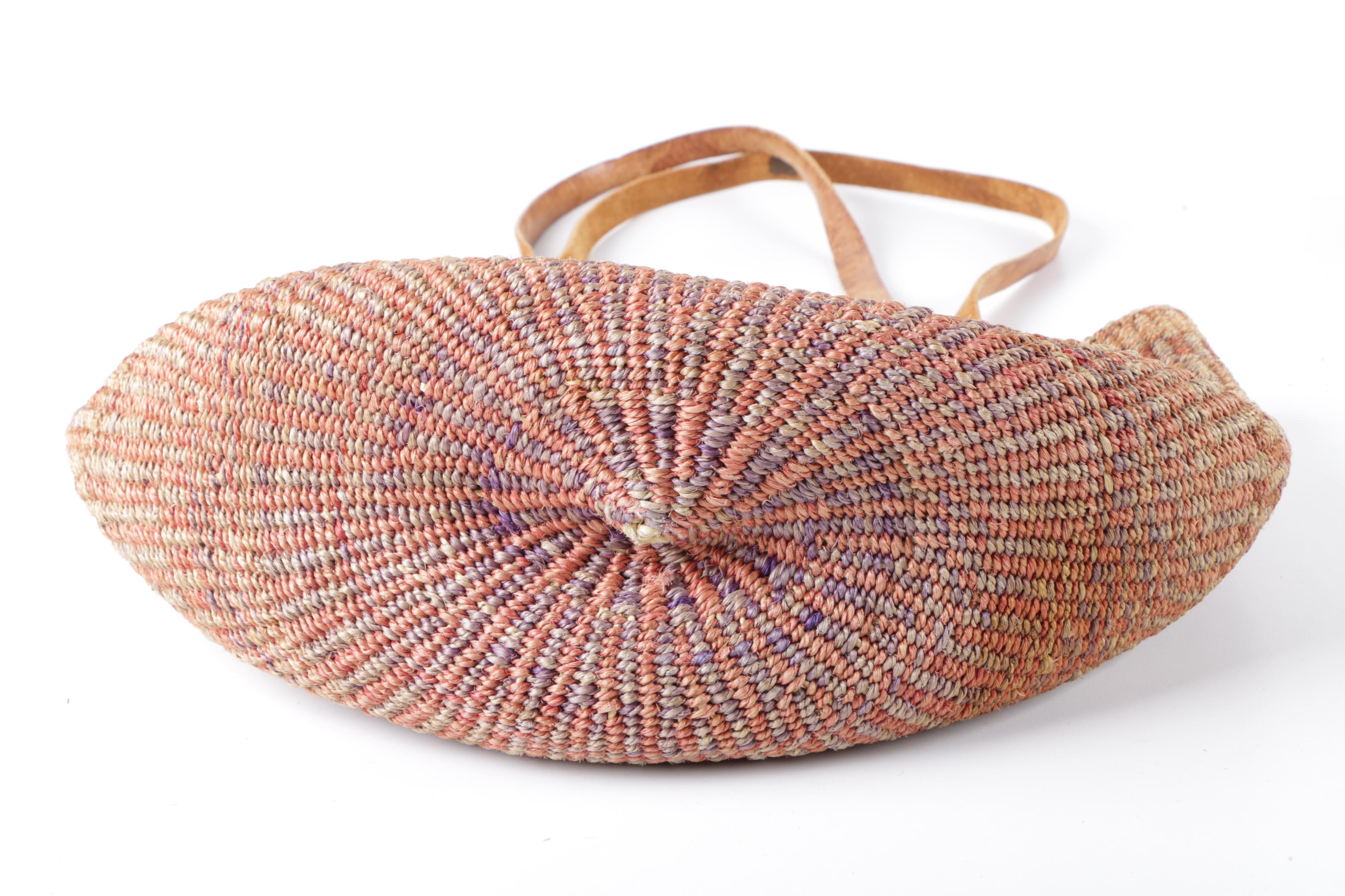 Woven and Leather Handbags Including Majid