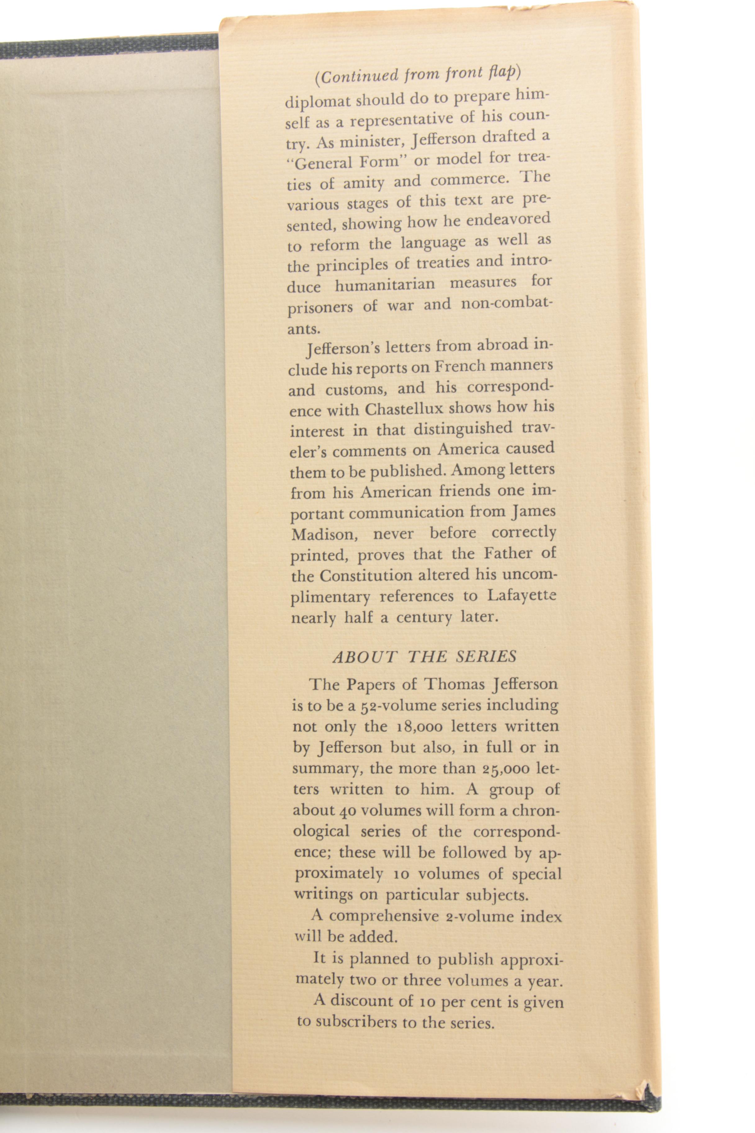 "The Papers of Thomas Jefferson" Set