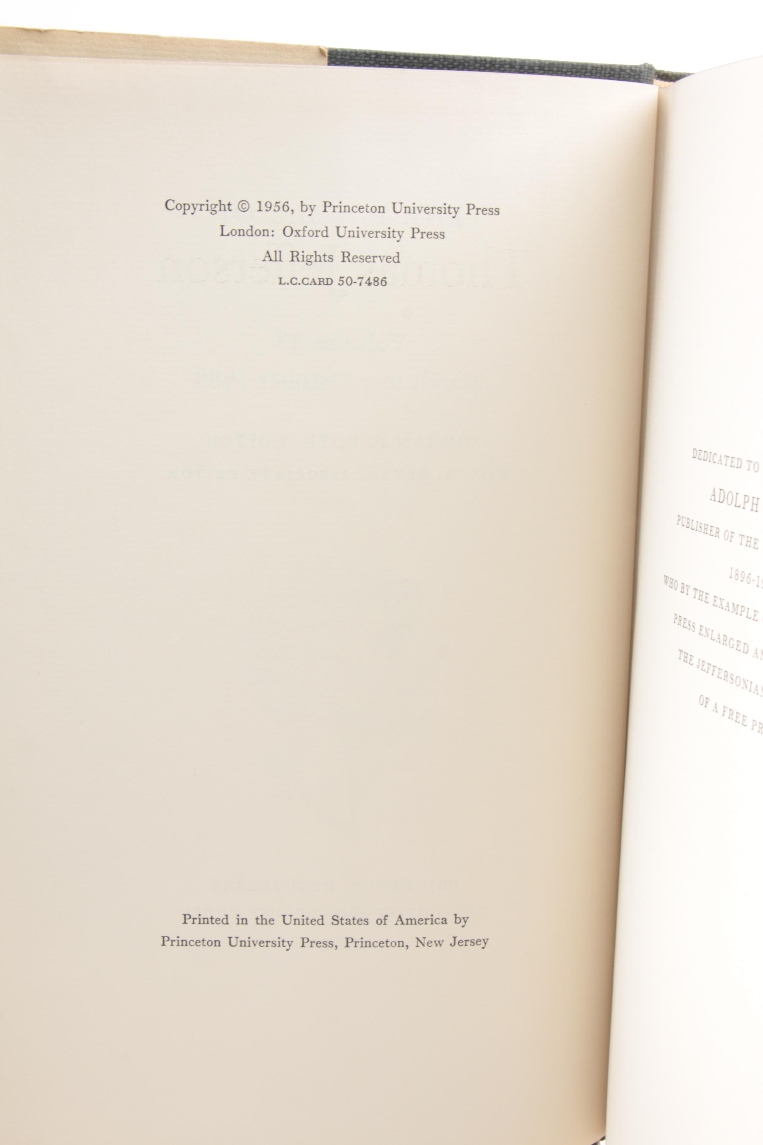 "The Papers of Thomas Jefferson" Set