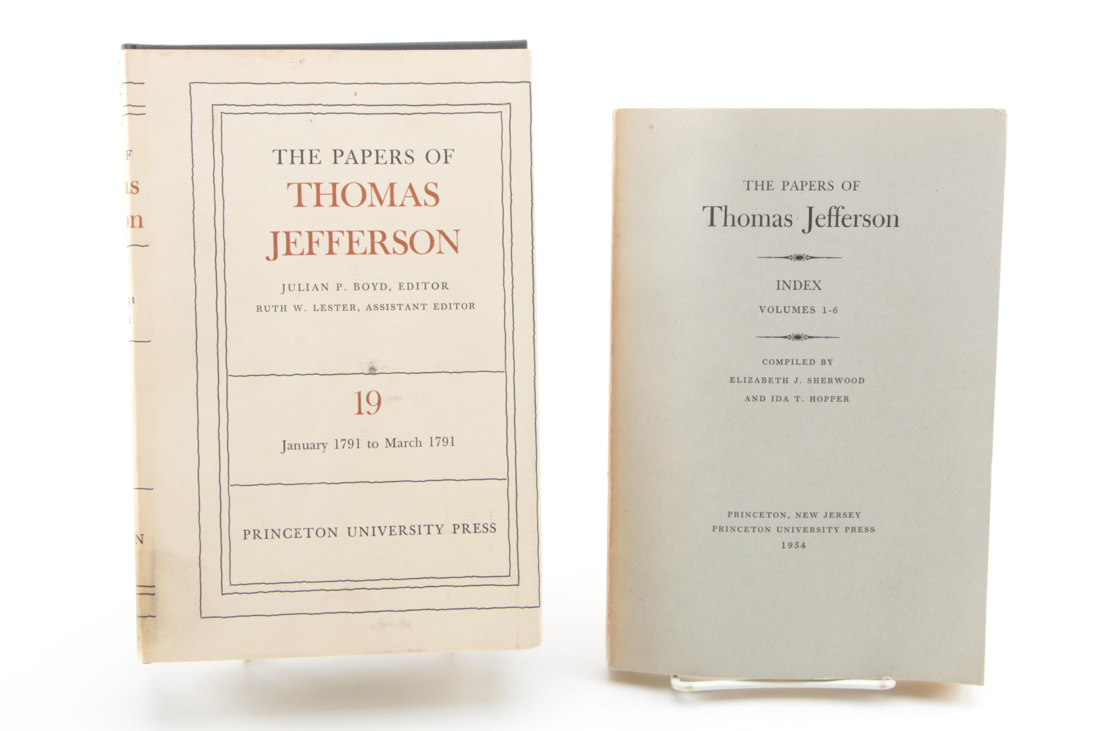 "The Papers of Thomas Jefferson" Set