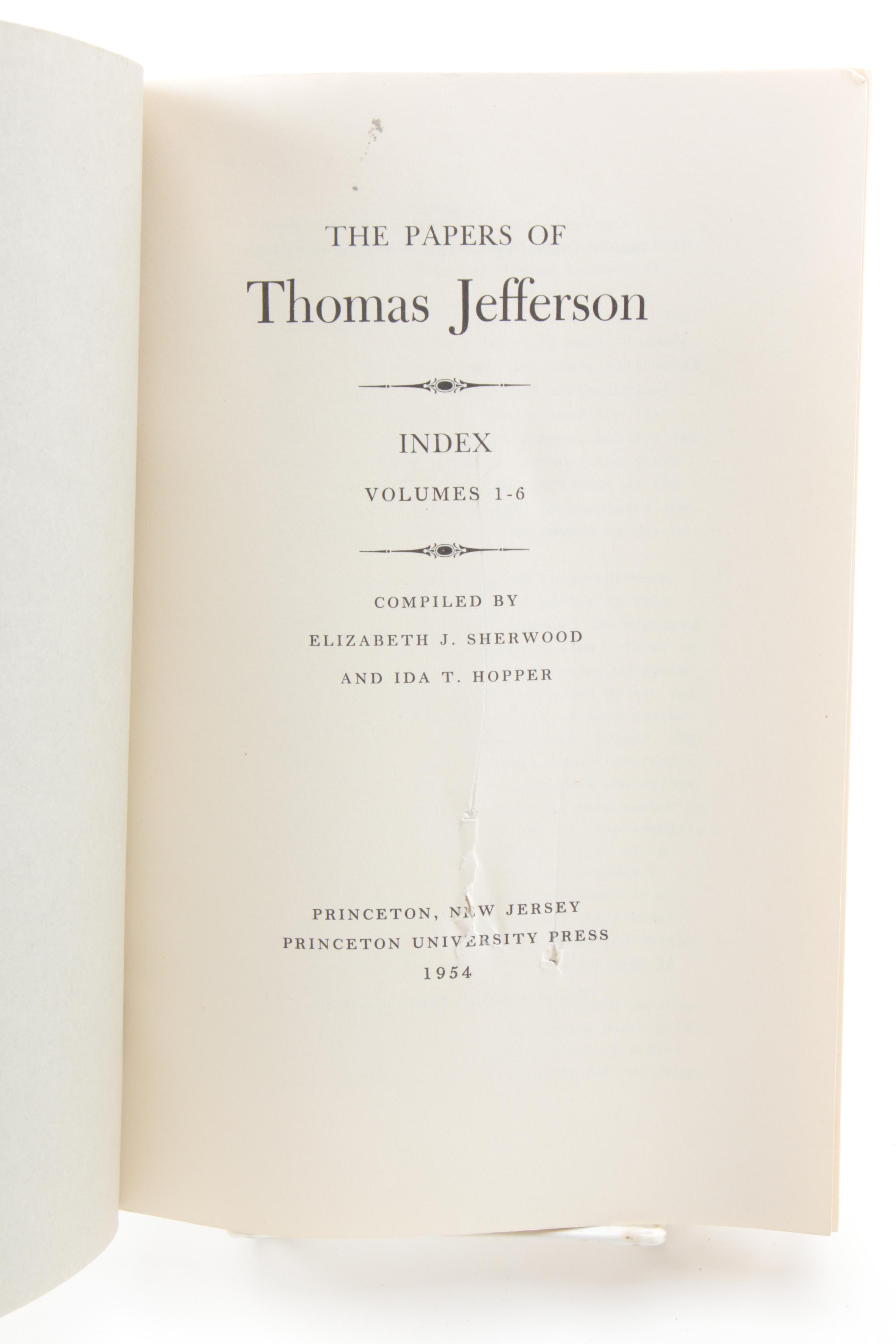"The Papers of Thomas Jefferson" Set