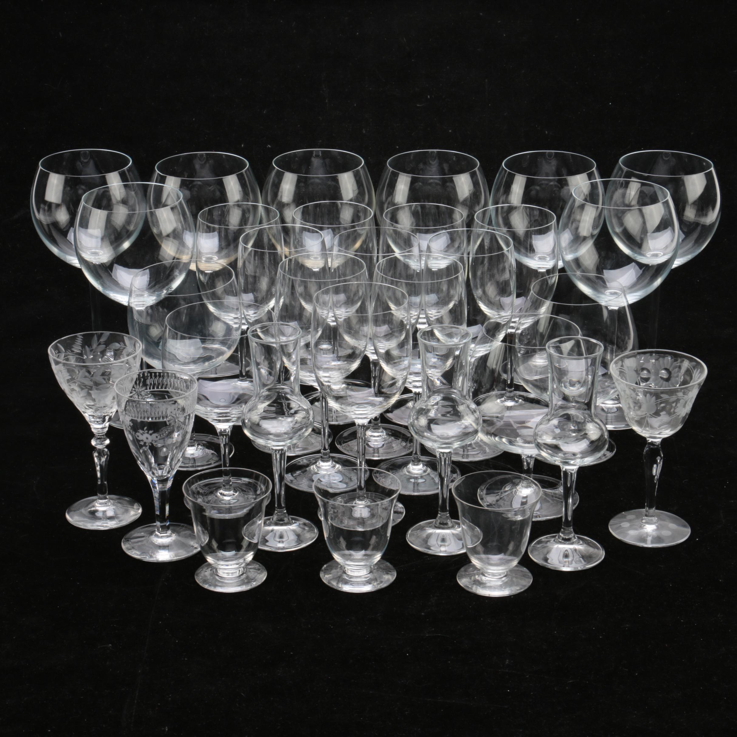 Collection of Glass Stemware