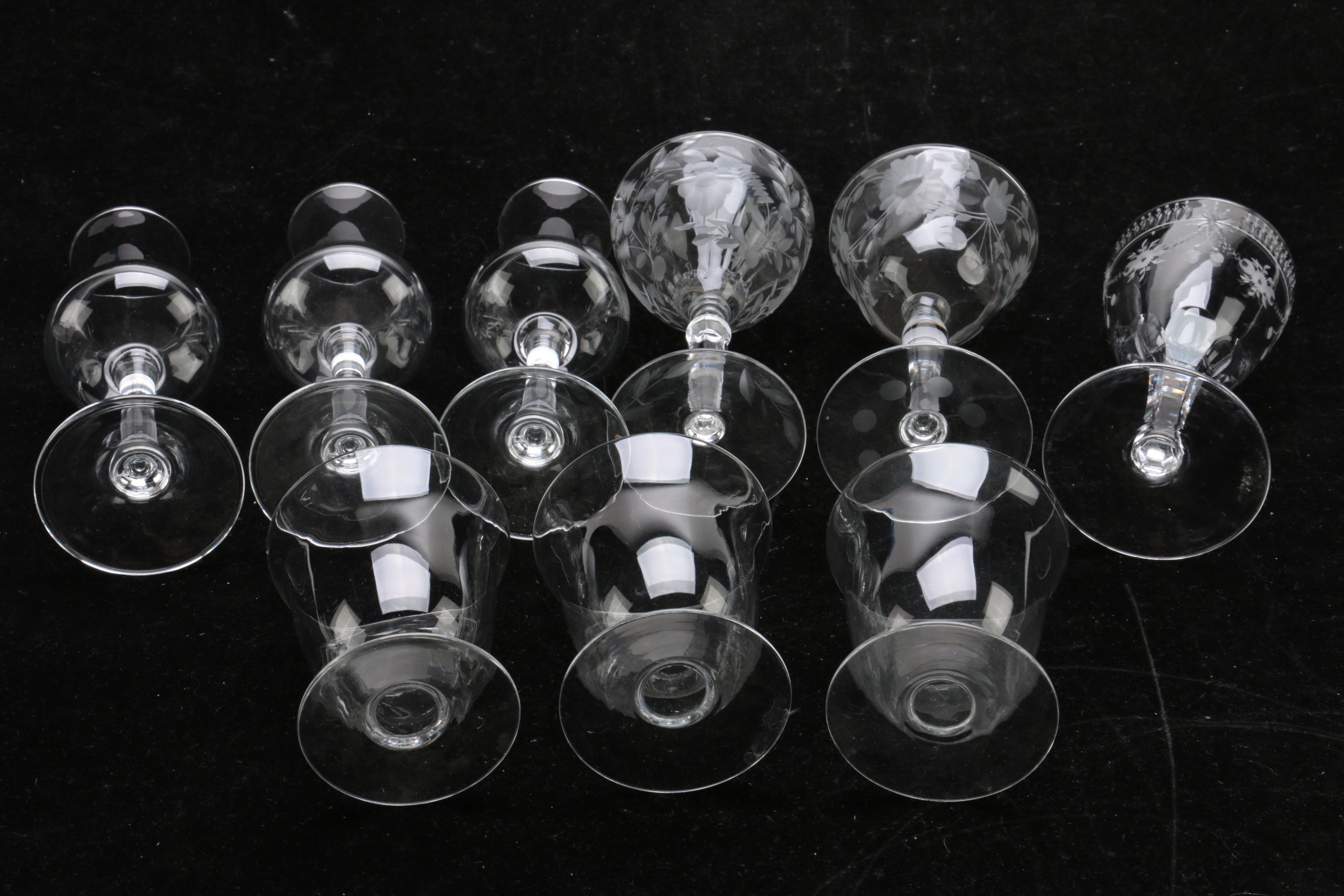 Collection of Glass Stemware