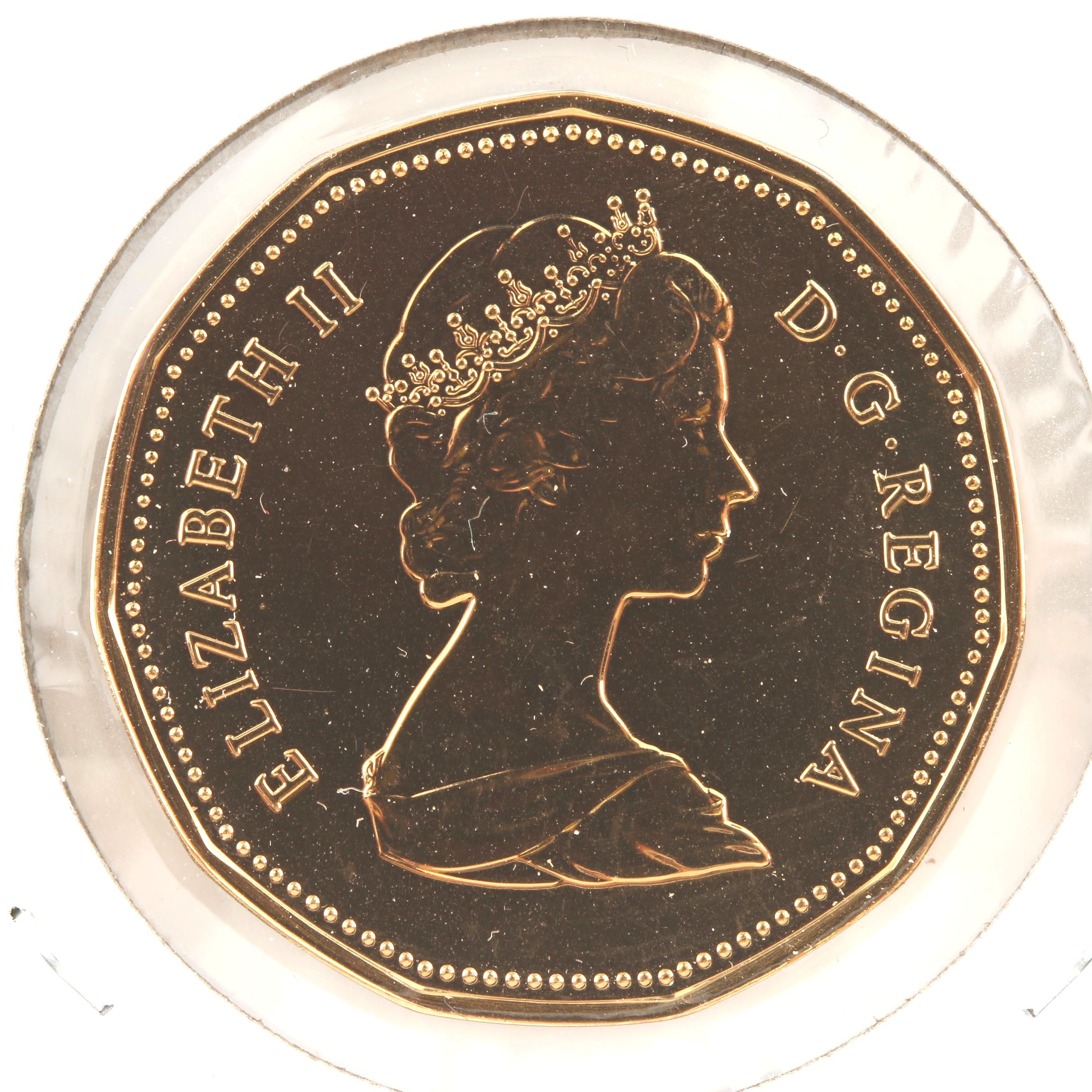 Nine Modern Canadian Proof Dollar Coins