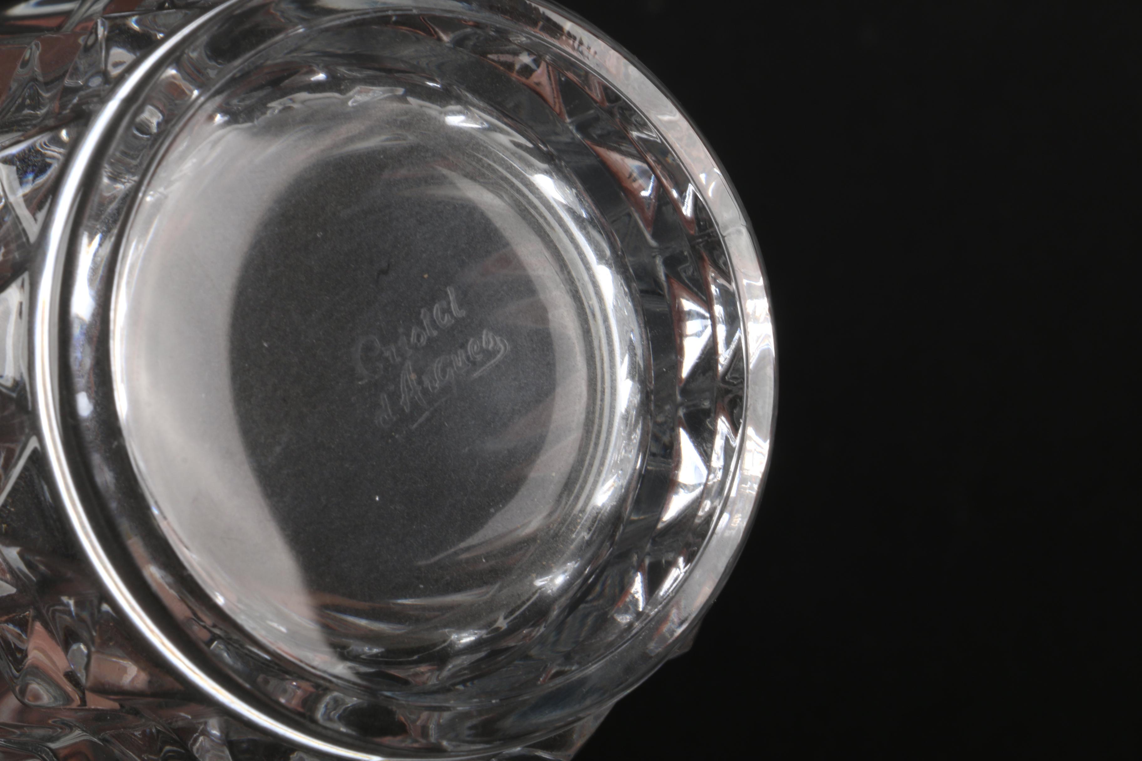 Crystal and Glass Drinkware Featuring Cristal d'Arques "Longchamp" Glasses
