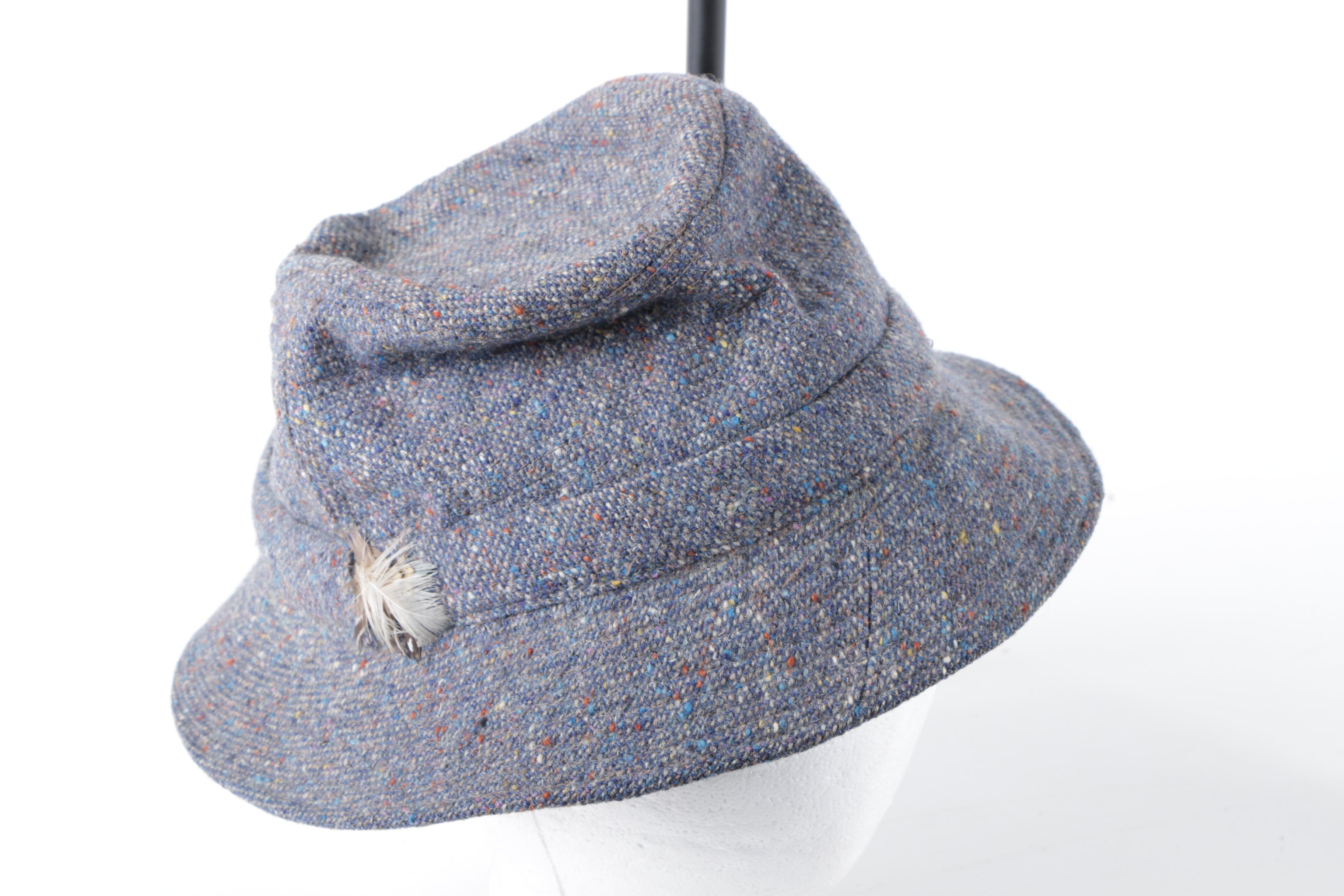 Group of Women's Vintage Hats Including R.H. Macy & Co., Jaeger and Irish Tweed