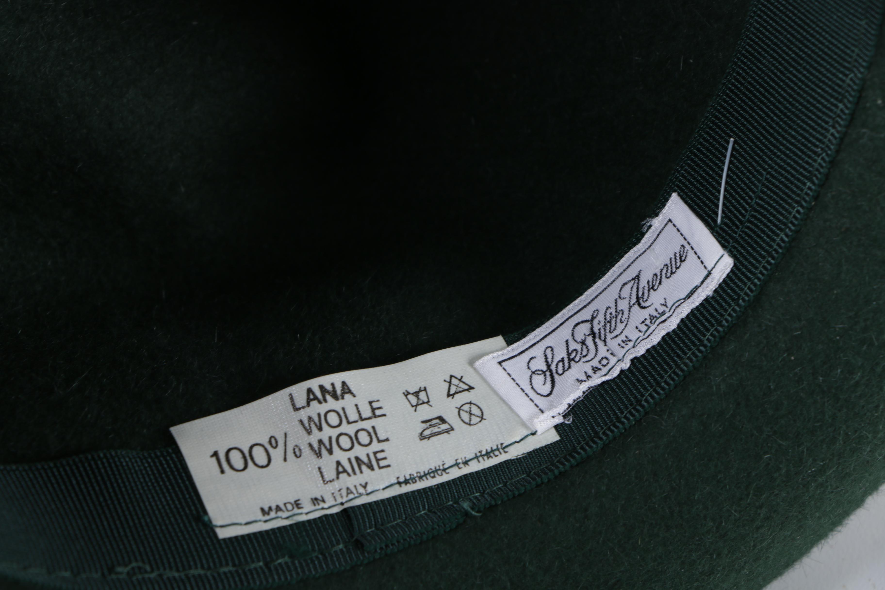 Group of Women's Vintage Hats Including R.H. Macy & Co., Jaeger and Irish Tweed