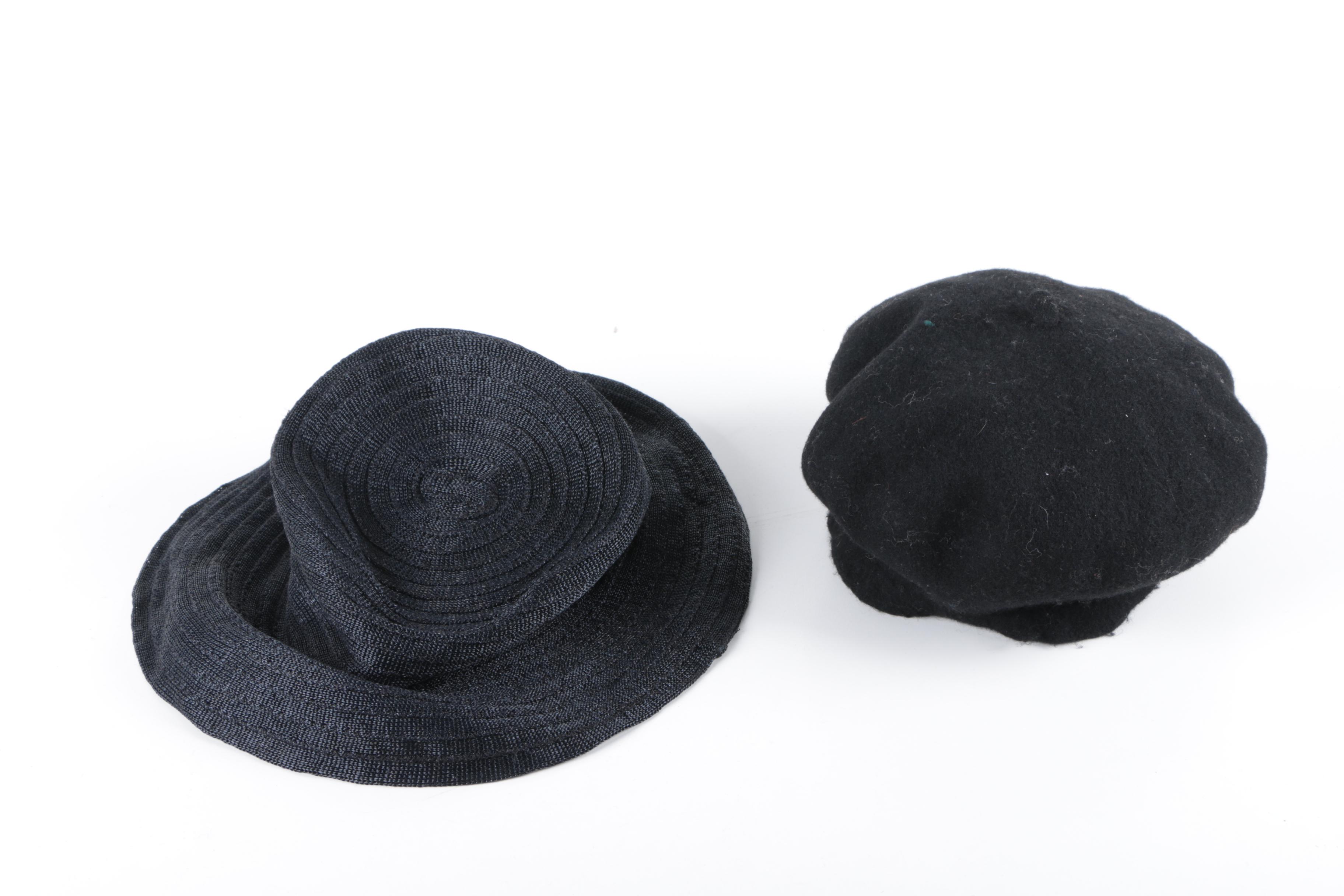 Group of Women's Vintage Hats Including R.H. Macy & Co., Jaeger and Irish Tweed