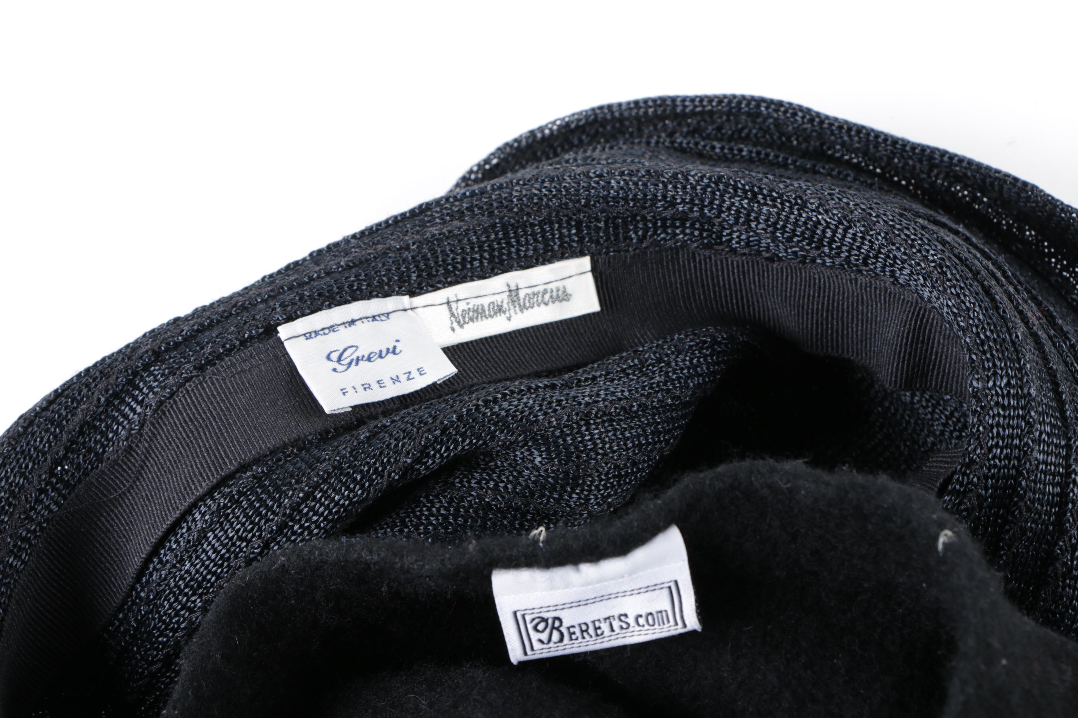 Group of Women's Vintage Hats Including R.H. Macy & Co., Jaeger and Irish Tweed