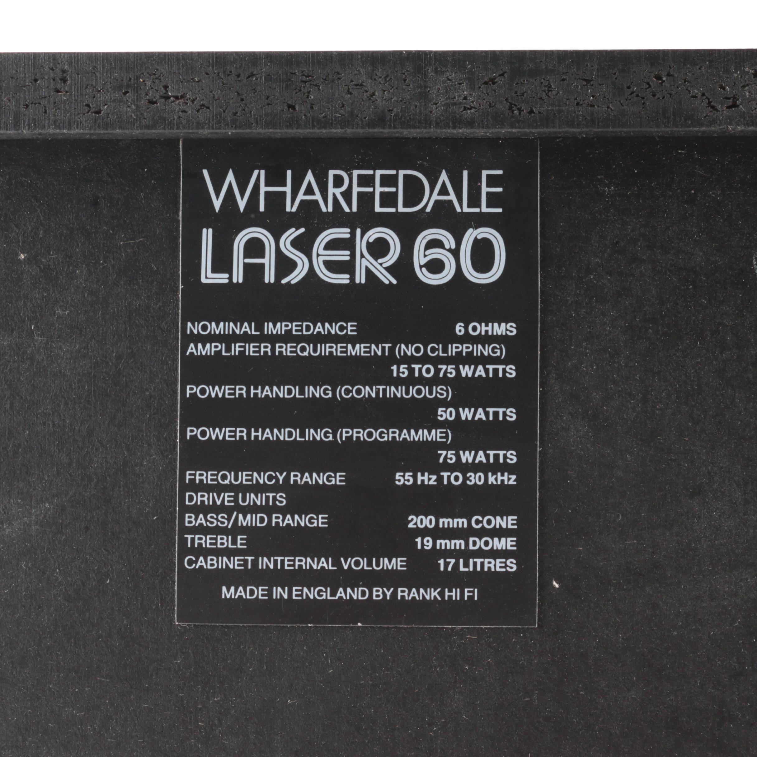 Wharfedale Laser 60 Speakers