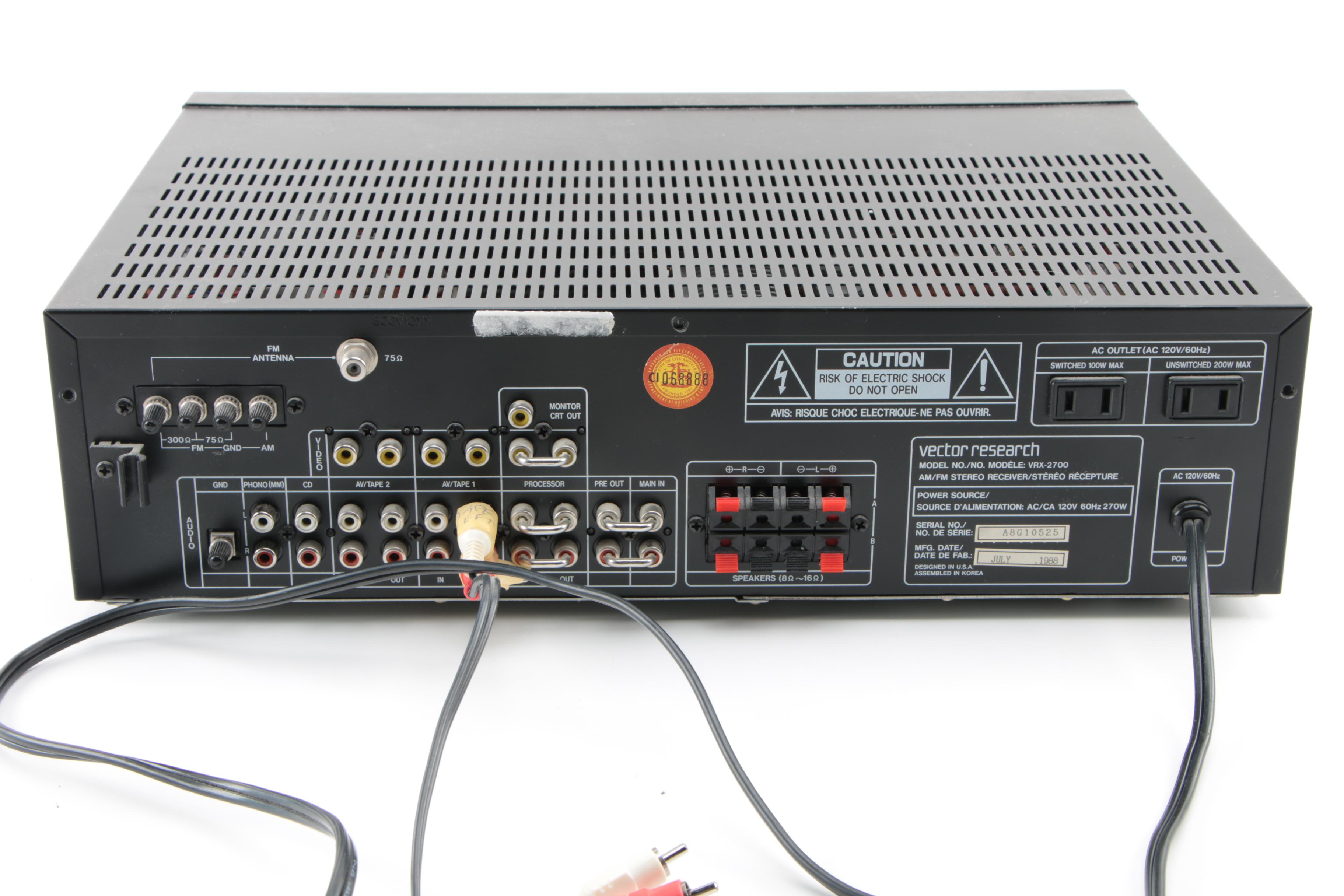 Harman/Kardon and Vector Research Receivers with Sony 5-Disc CD Player