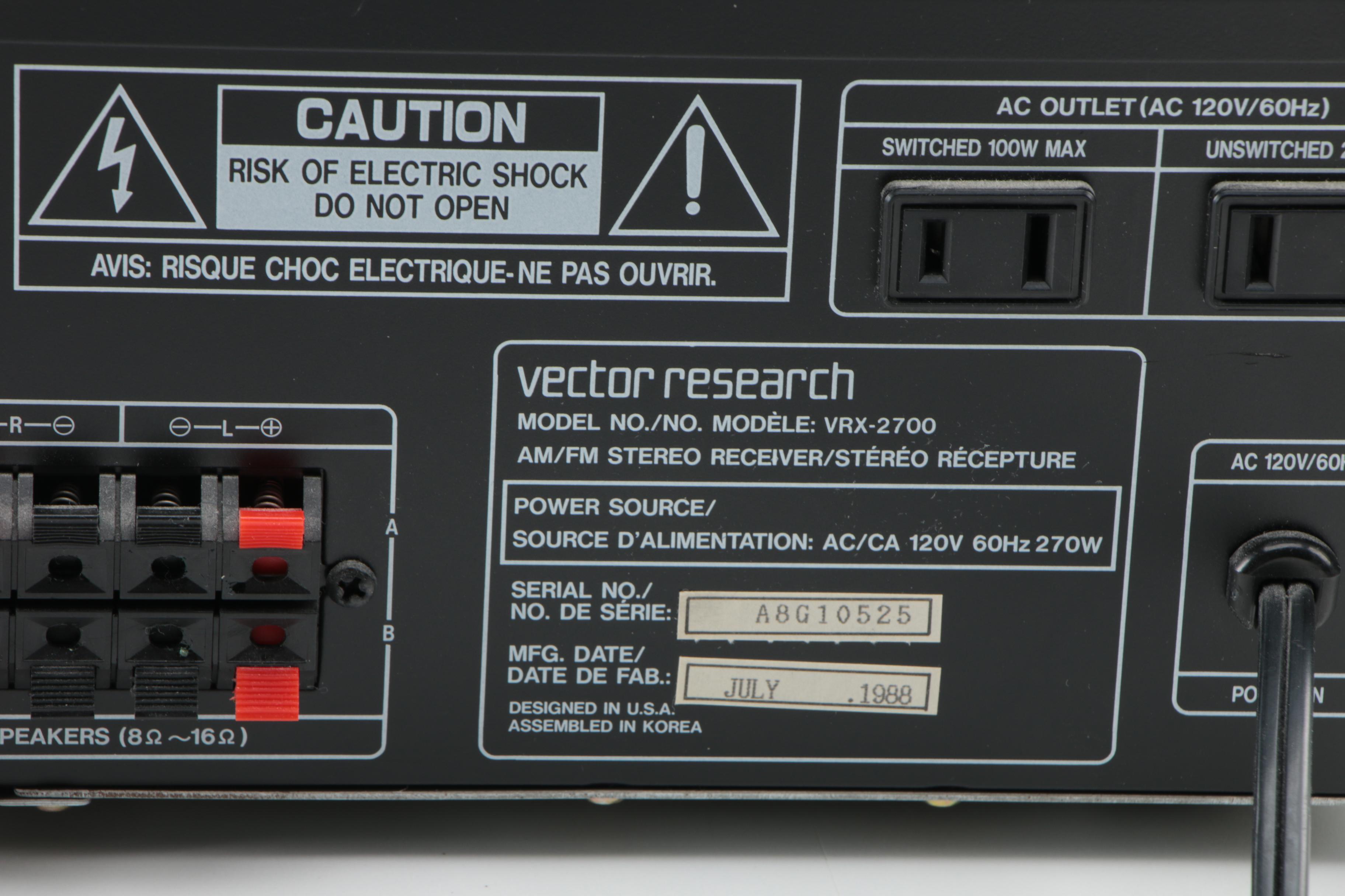 Harman/Kardon and Vector Research Receivers with Sony 5-Disc CD Player