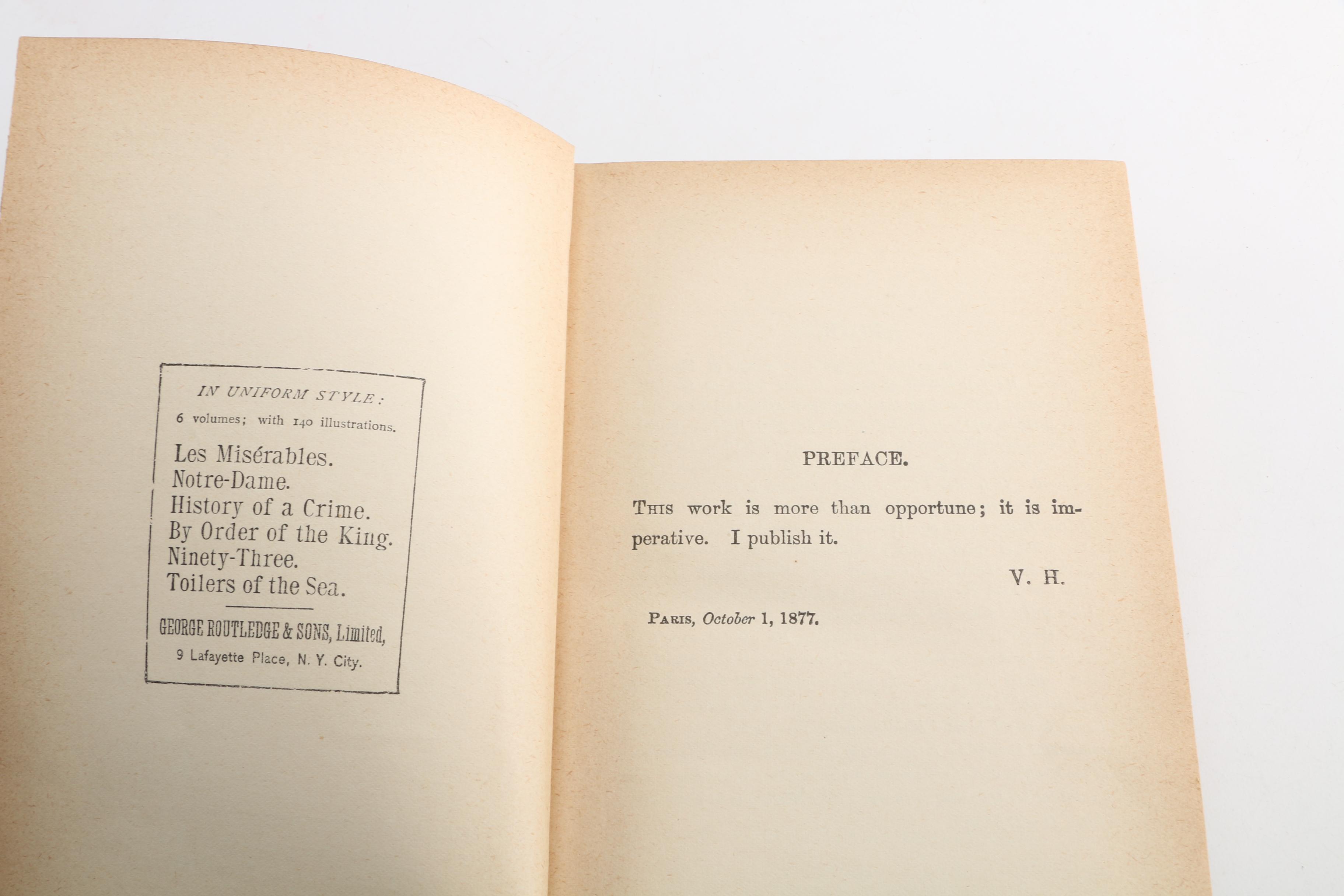 1877 "History of a Crime" by Victor Hugo