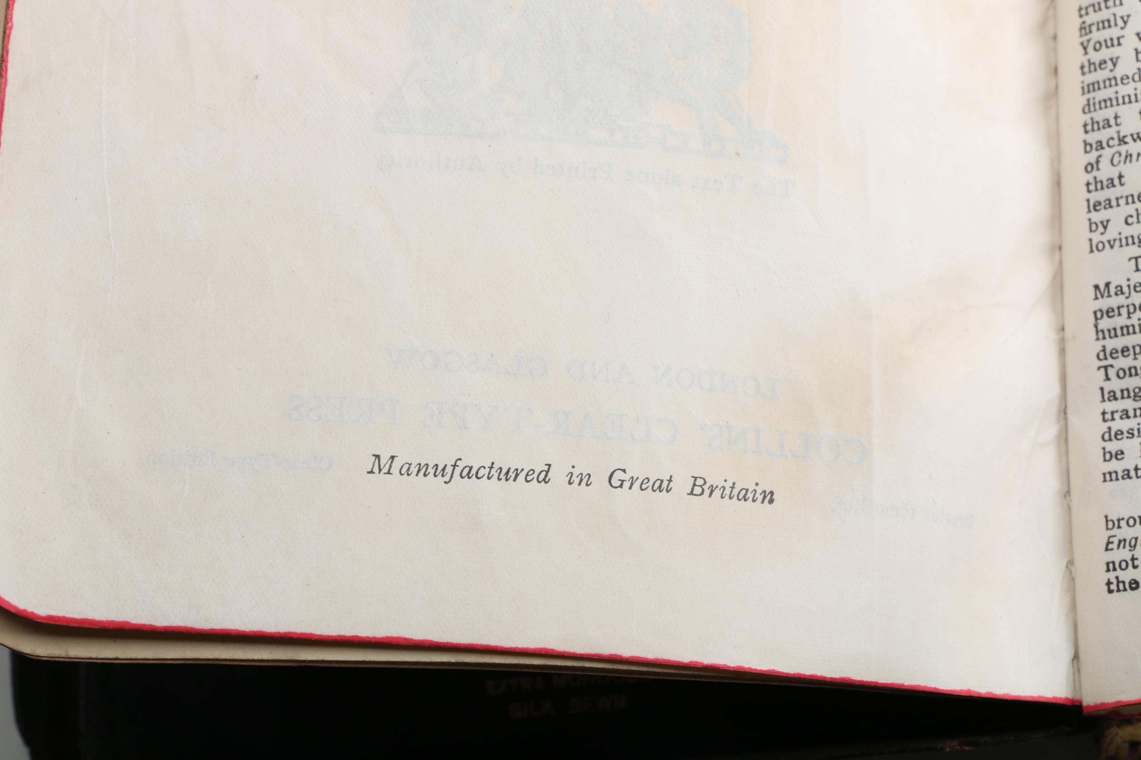 1910 Edition of the Holy Bible