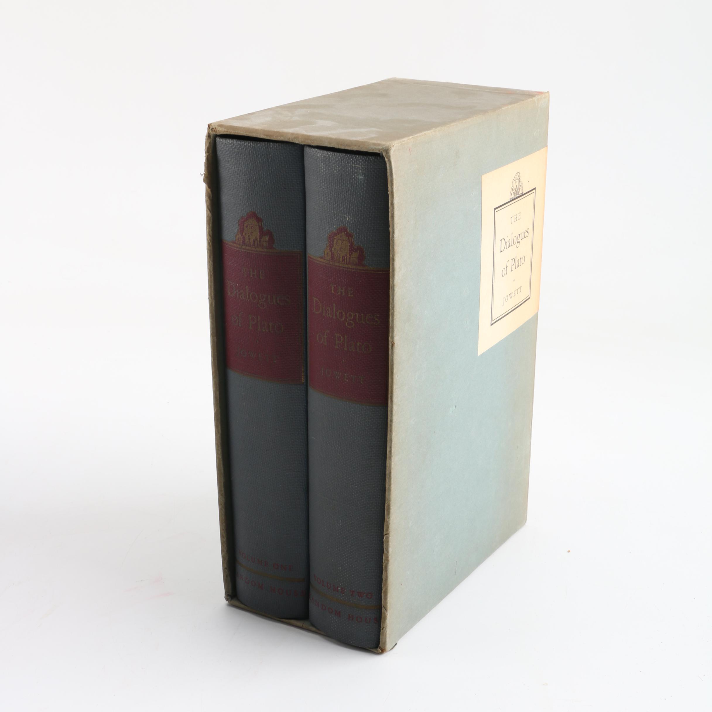 1937 Two Volume Set of "The Dialogues of Plato" by B. Jowett, M.A.