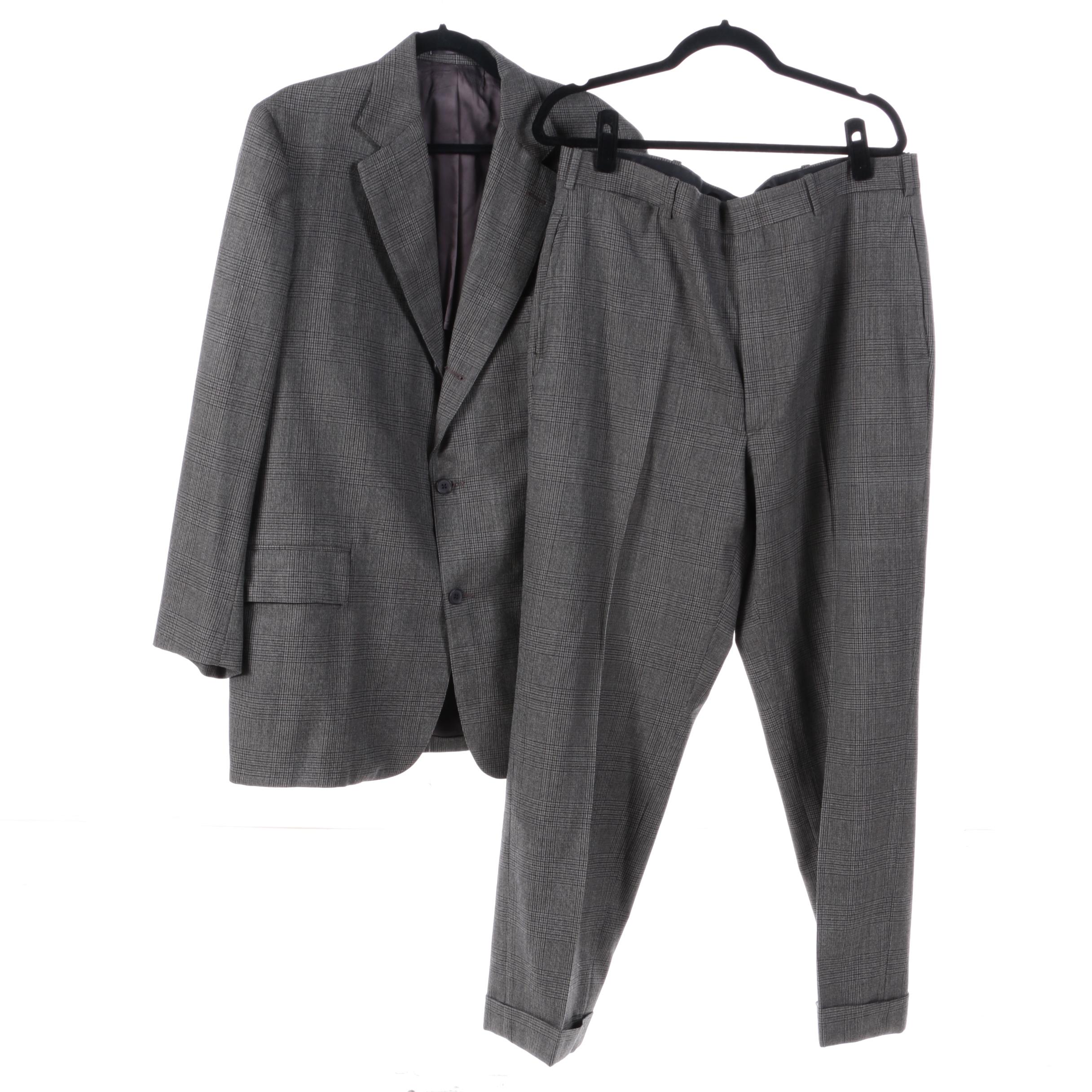 Four Men's Vintage Pantsuits Including Paul Stuart and Joseph Abbound