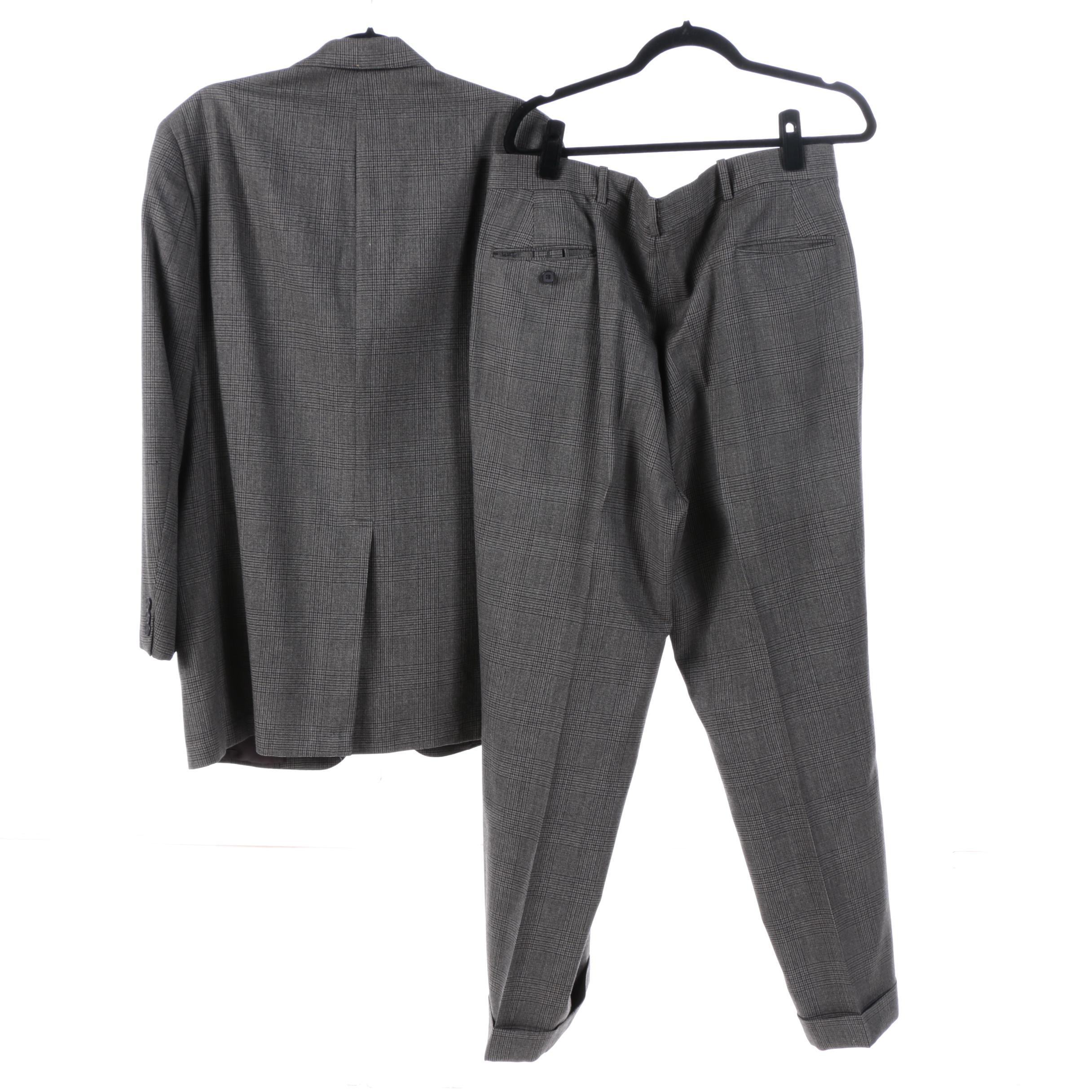 Four Men's Vintage Pantsuits Including Paul Stuart and Joseph Abbound