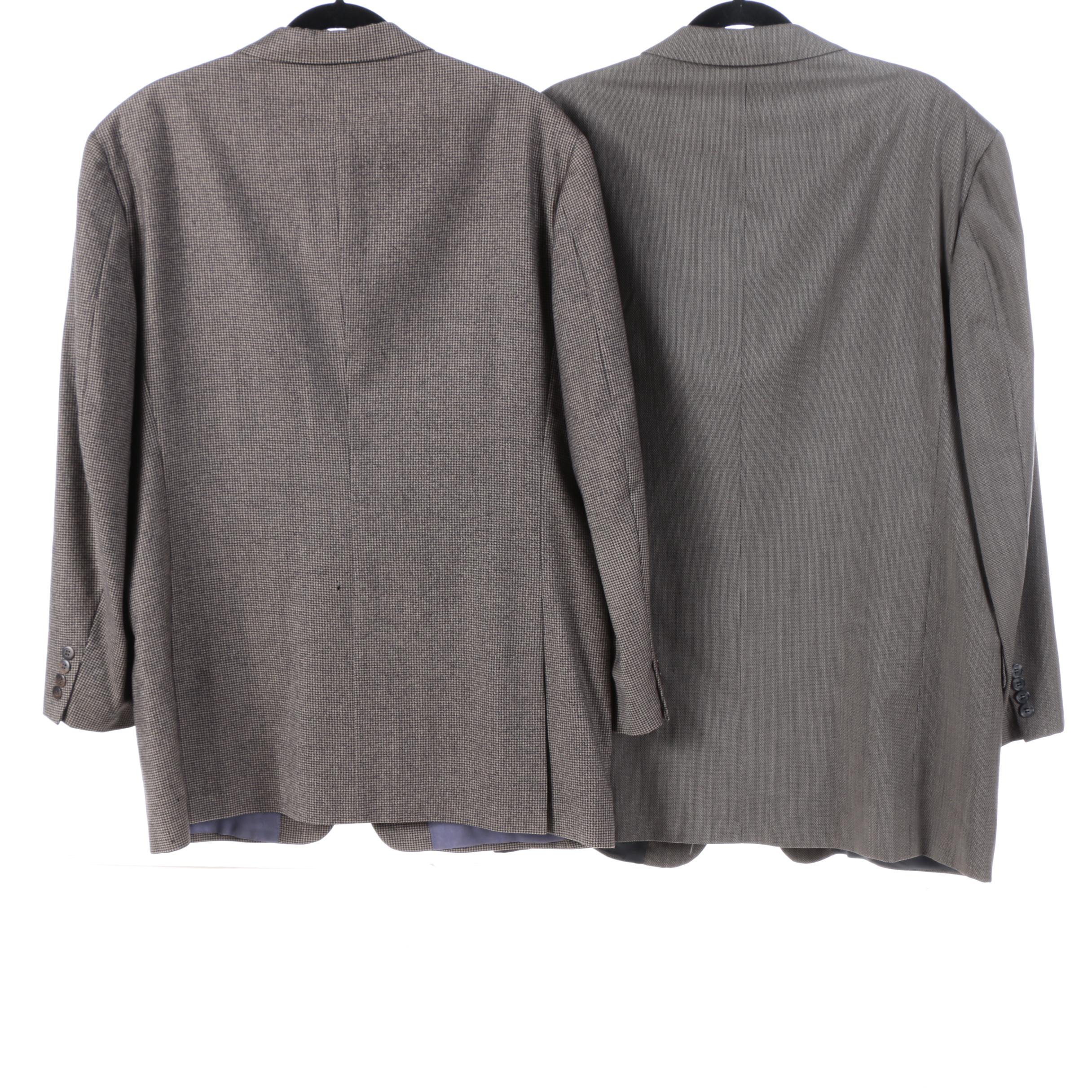 Four Men's Vintage Pantsuits Including Paul Stuart and Joseph Abbound