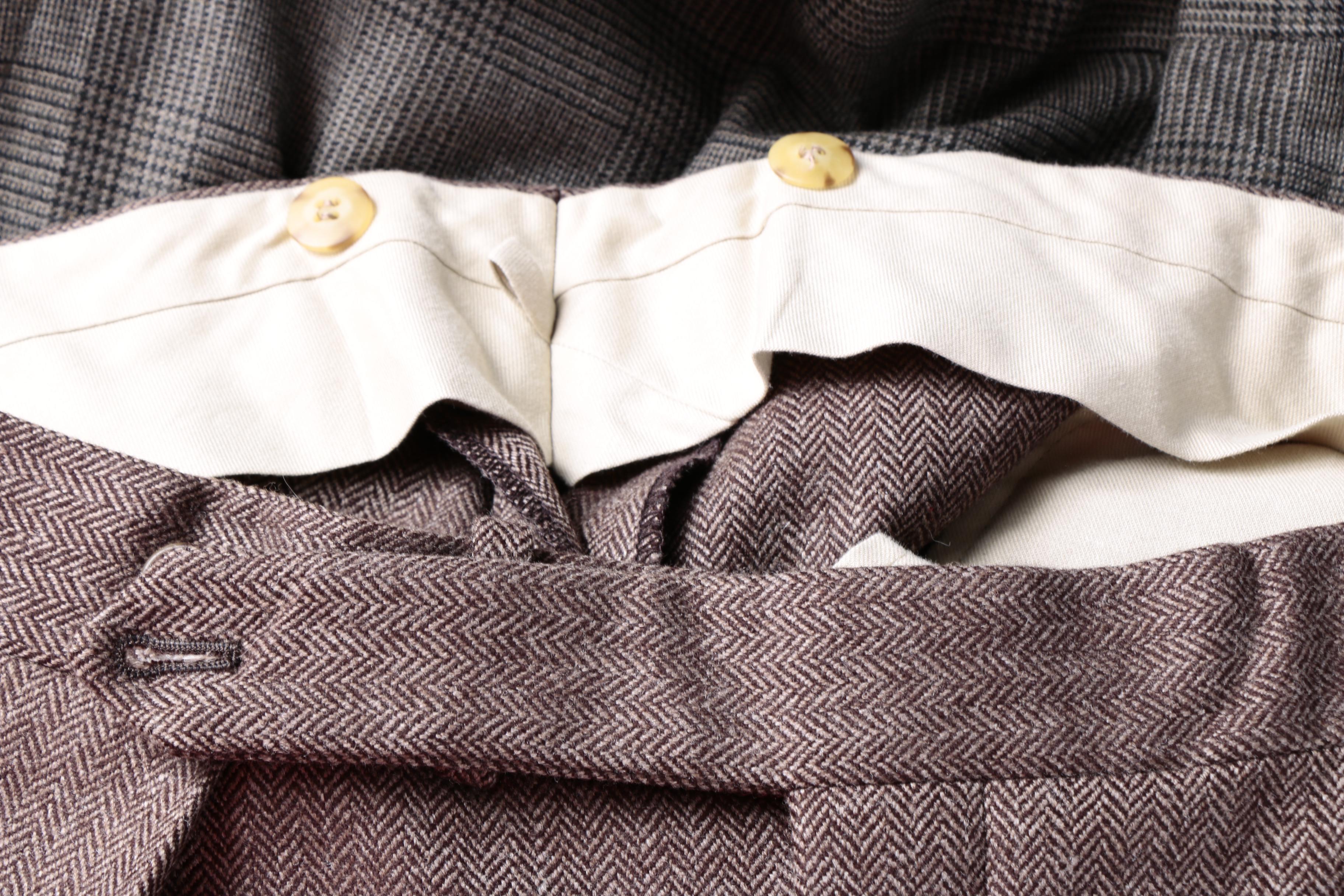 Four Men's Vintage Pantsuits Including Paul Stuart and Joseph Abbound