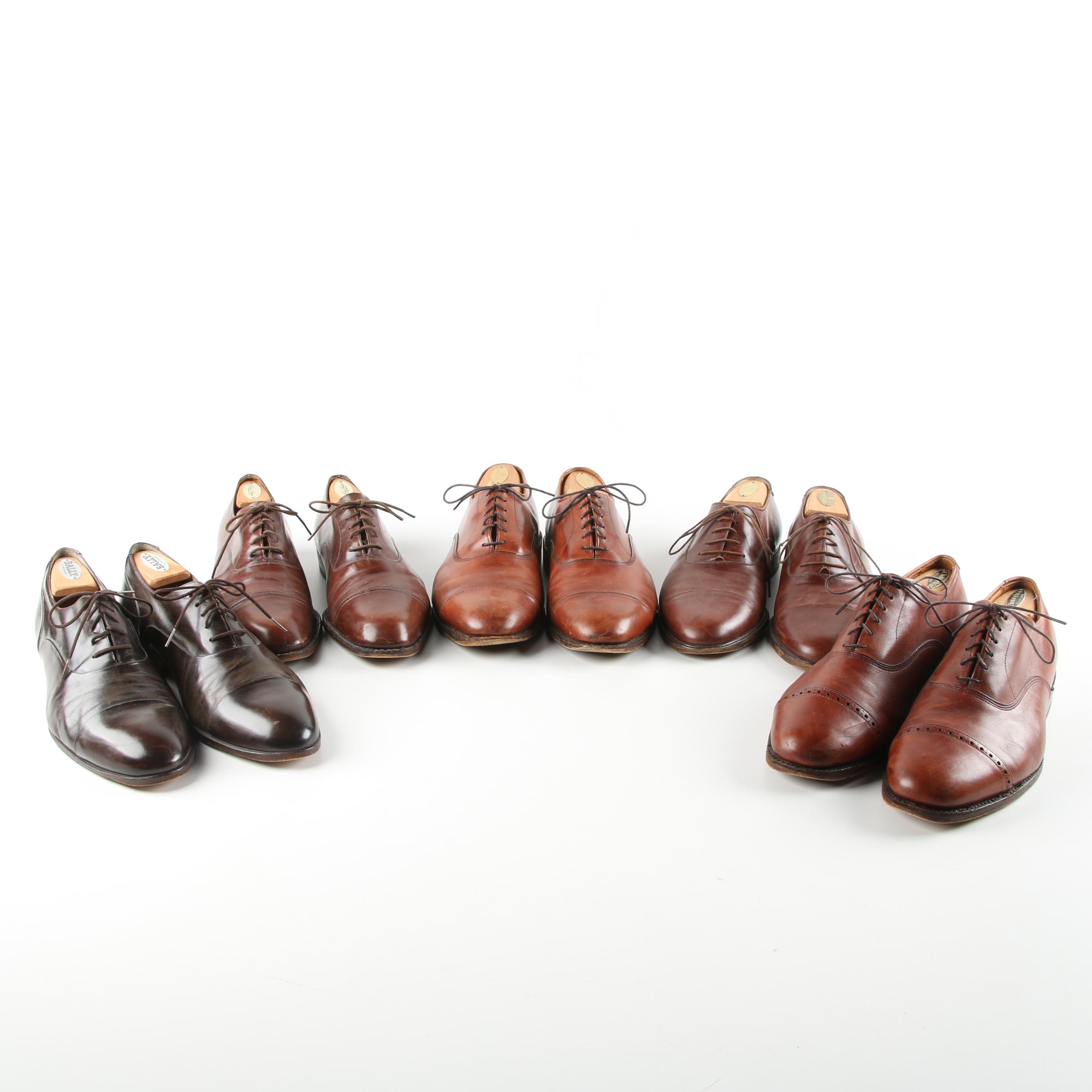 Men's Leather Dress Shoes Including Salvatore Ferragamo, Bally and Allen Edmonds