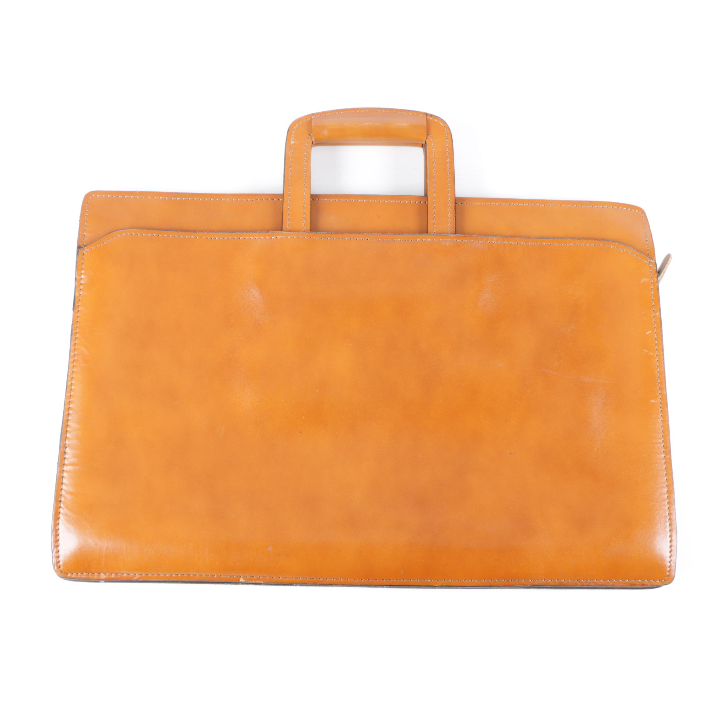 Vintage Leather Attaché Cases Including Papini