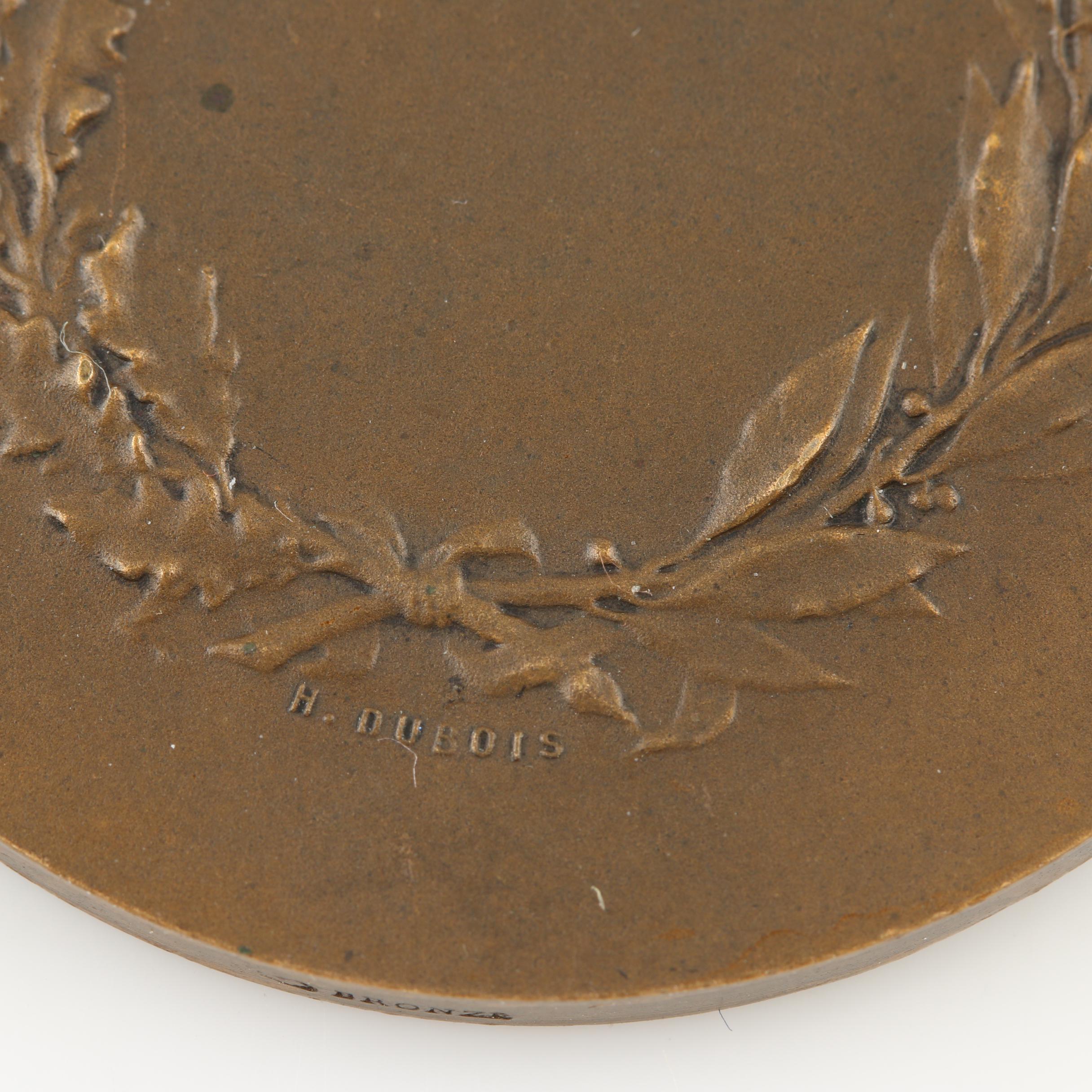 19th Century French Bronze Medal and an Antique Foreign Copper Coin