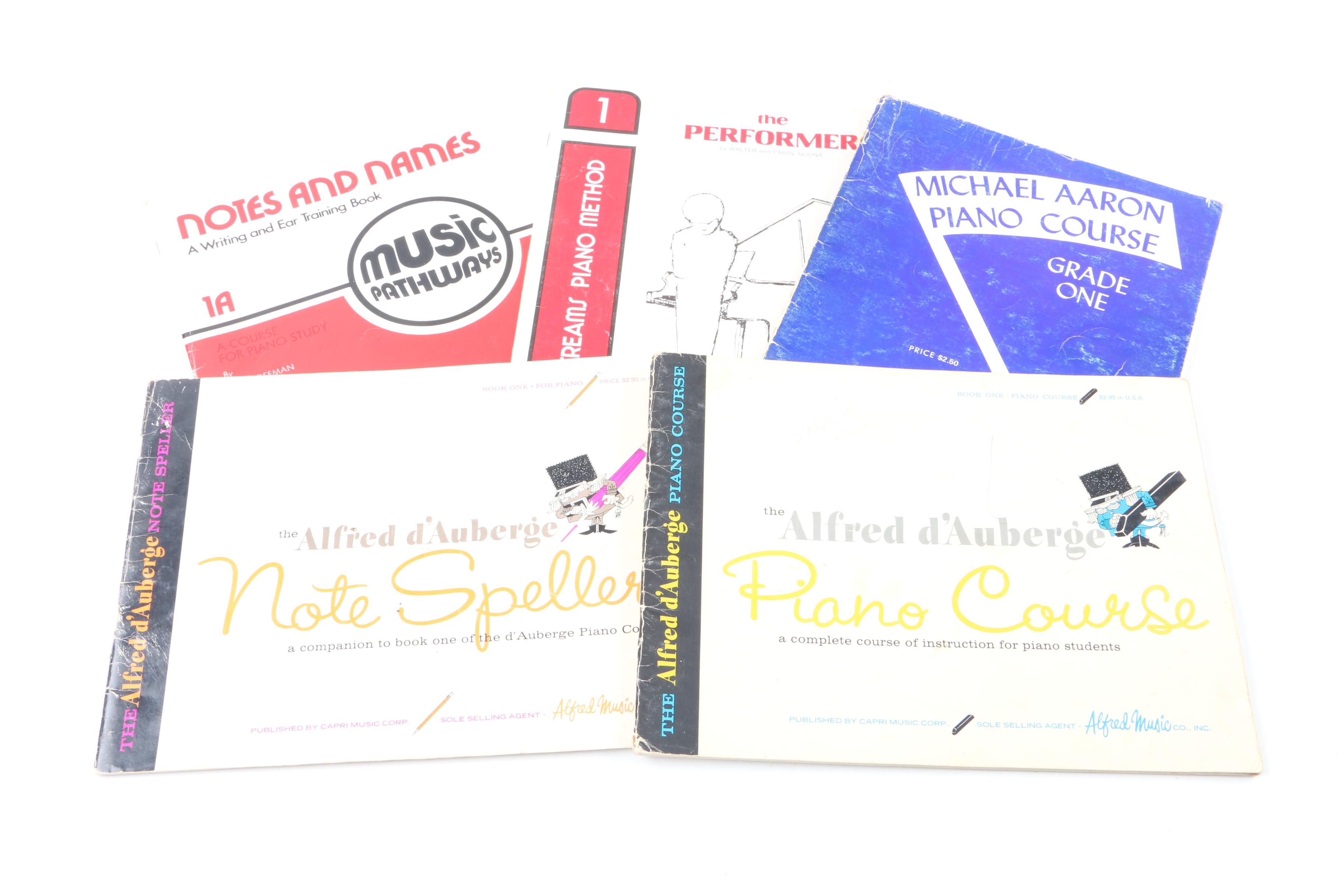 Vintage Piano Sheet Music and Course Booklets