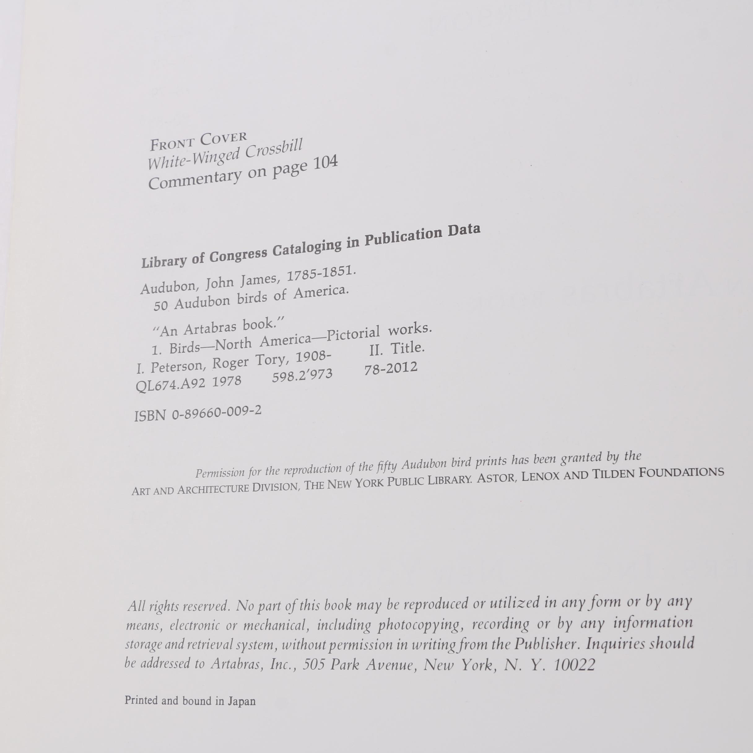 1978 "50 Audubon Birds of America" by Roger Tory Peterson