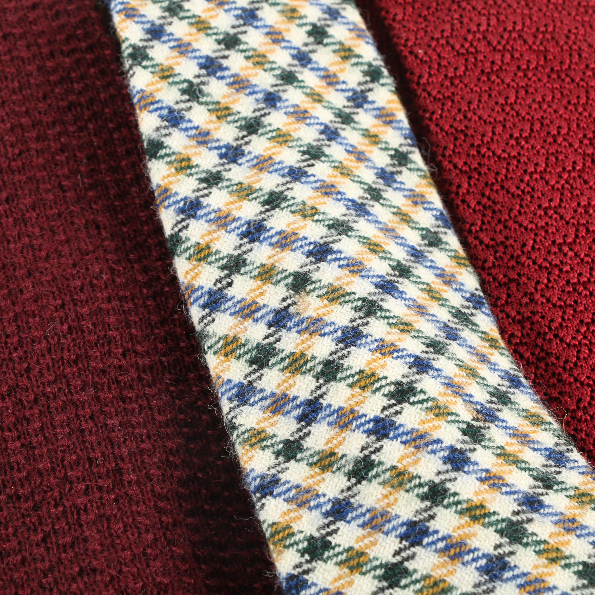 Men's Vintage Wool Neckties Including Brooks Brothers, Polo and Arthur A. Adler