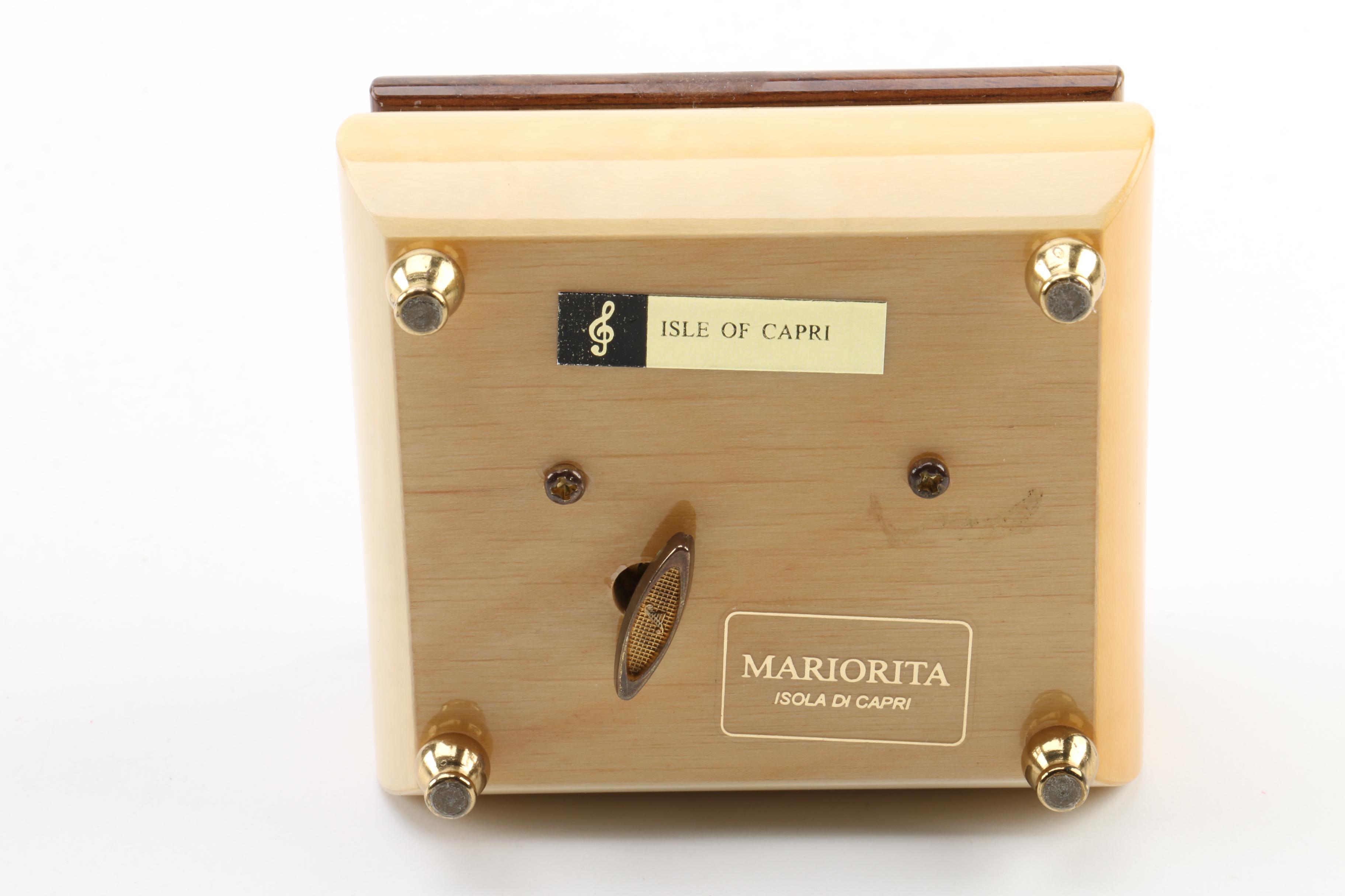Mariorita "Isle of Capri" Inlay Music Box
