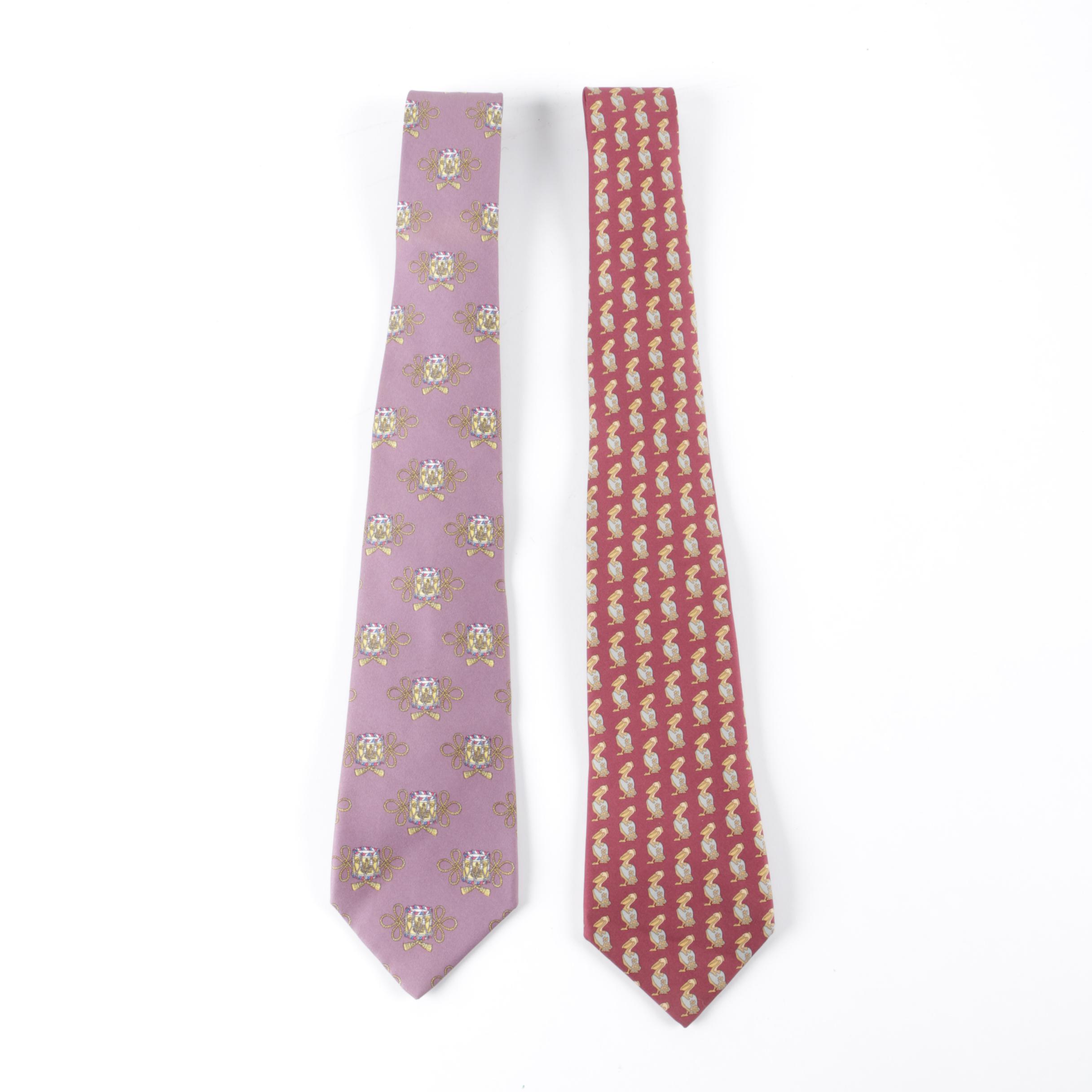 Vintage Hermès of Paris Silk Neckties